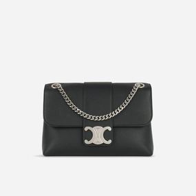 Celine - Medium Victoire Bag - Black Calfskin SHW - Pre-Loved