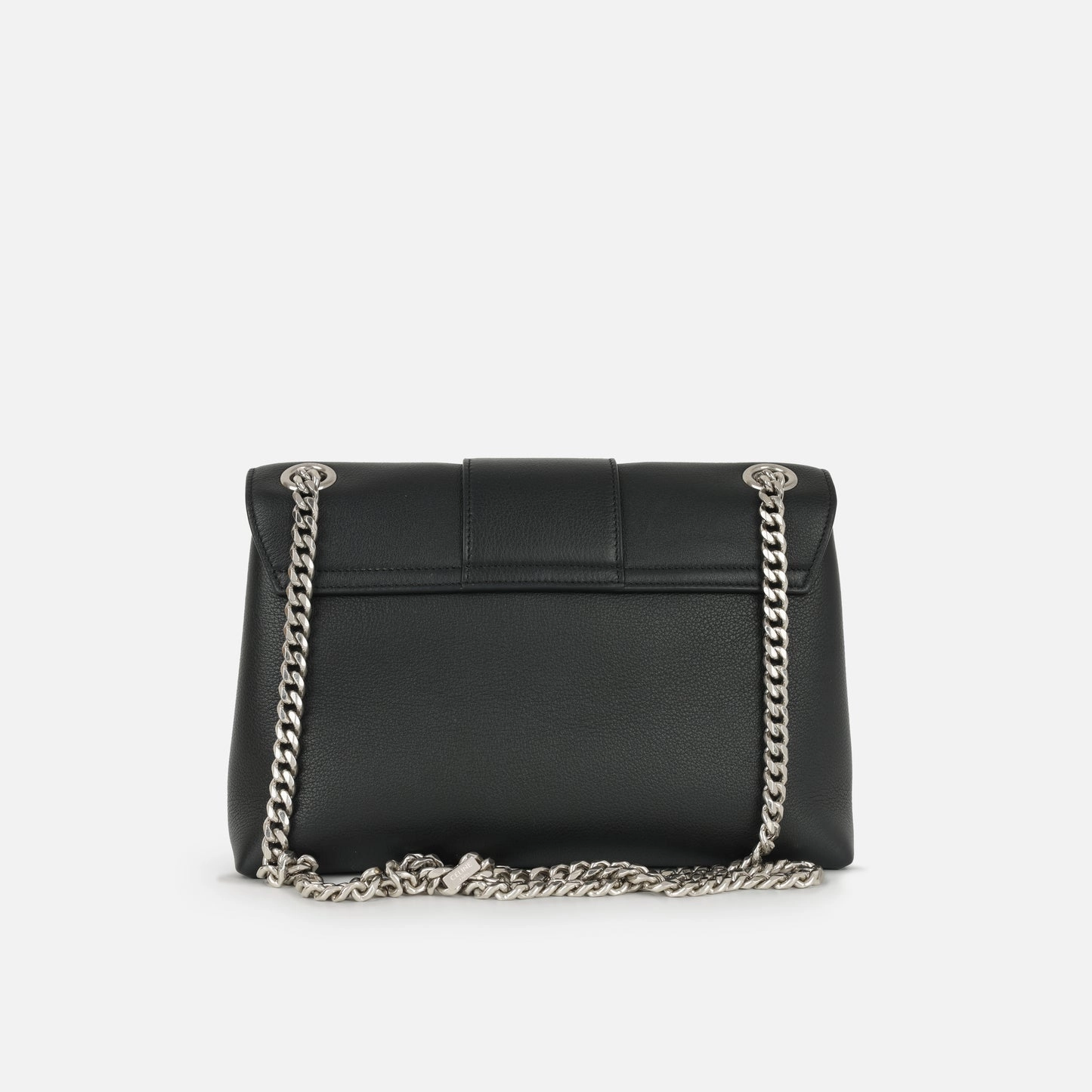 Celine - Medium Victoire Bag - Black Calfskin SHW - Pre-Loved