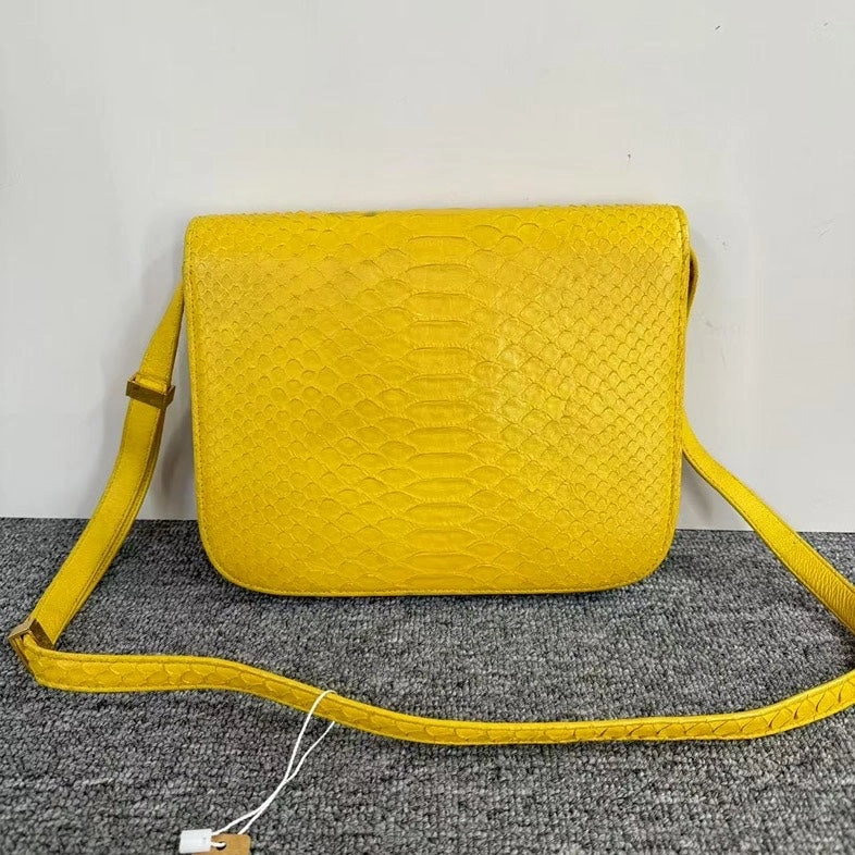 Celine Box Bag Yellow Shoulder Bag