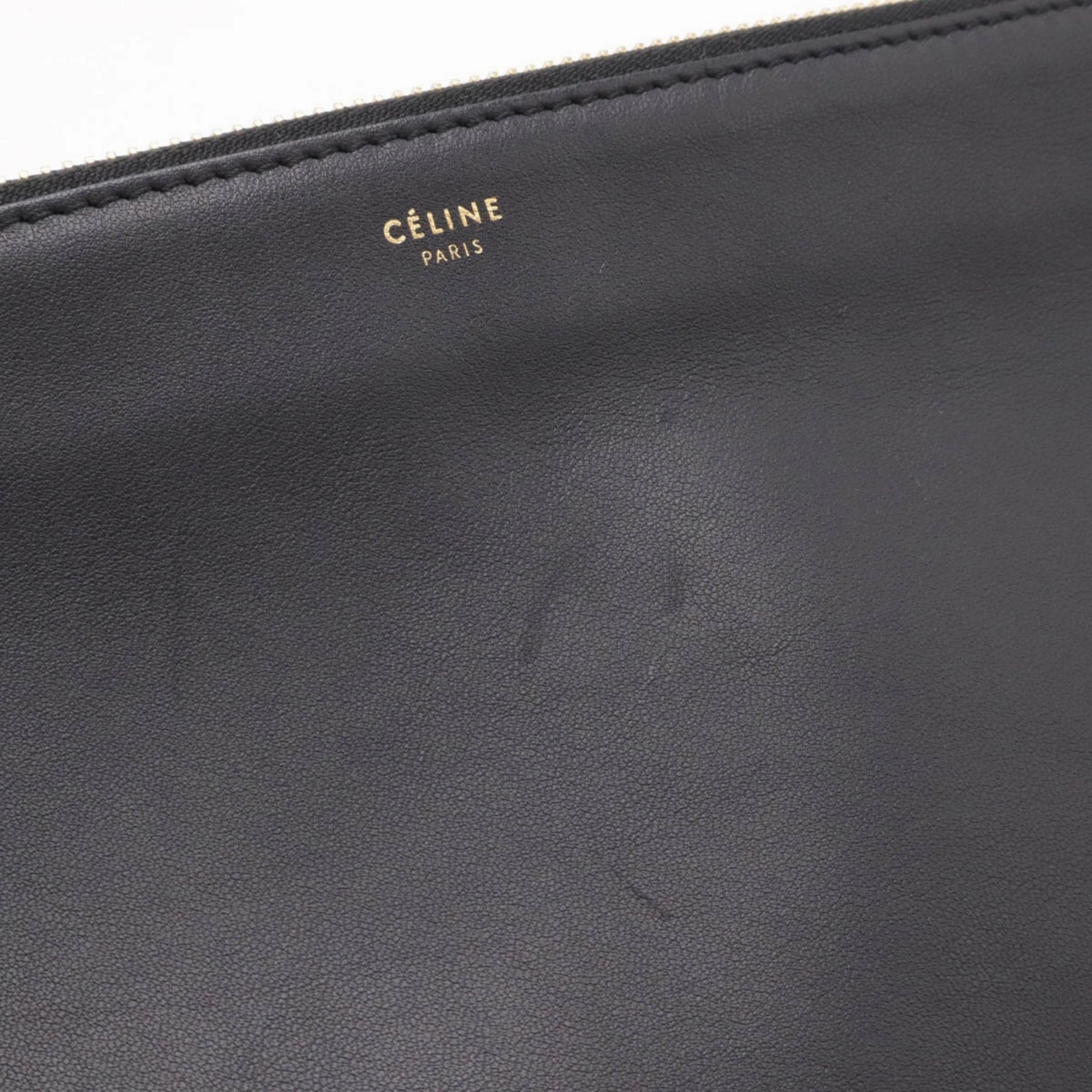 Celine Leather Pochette Shoulder Bag (Pre-Owned)