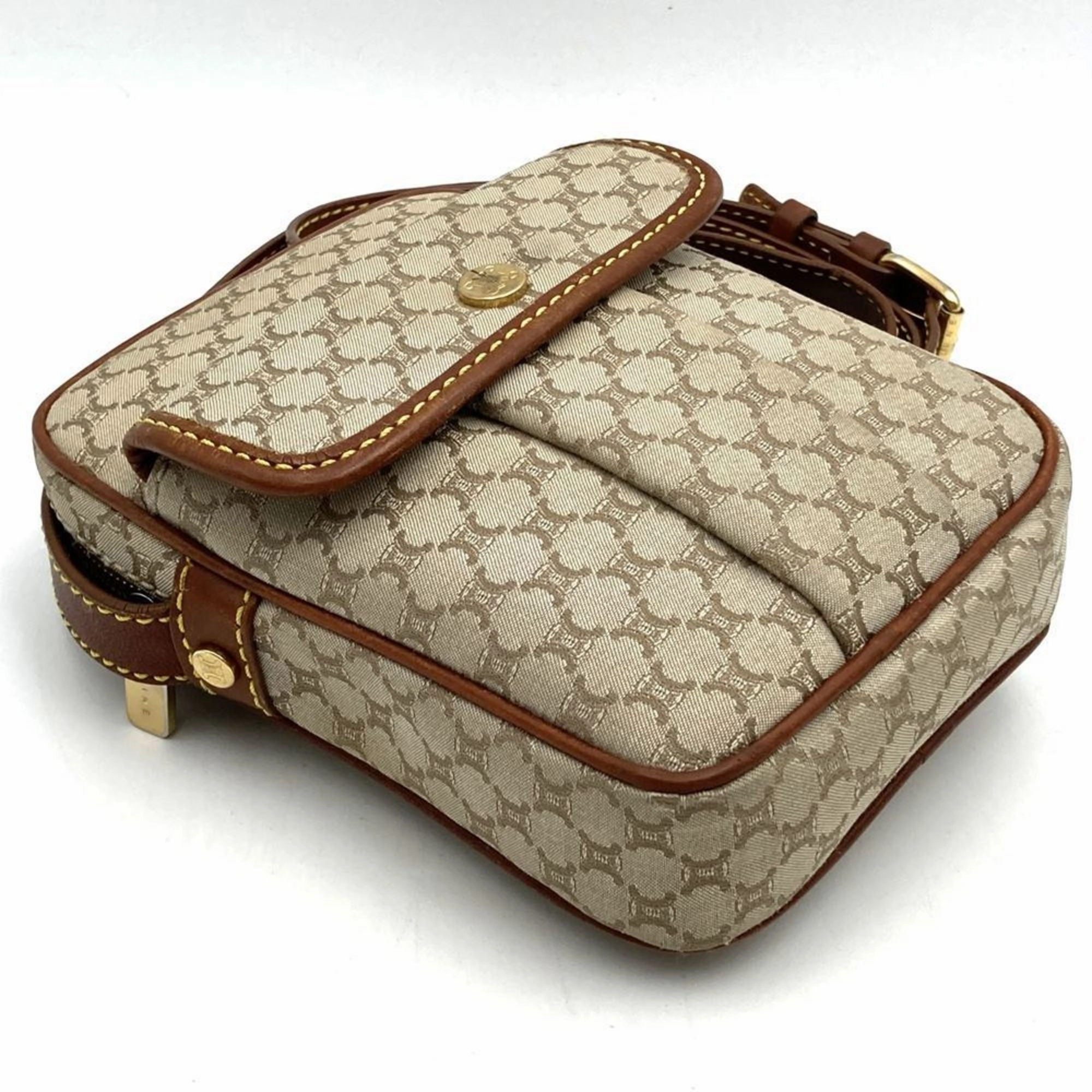 Celine Macadam Canvas Shoulder Bag (Pre-Owned)