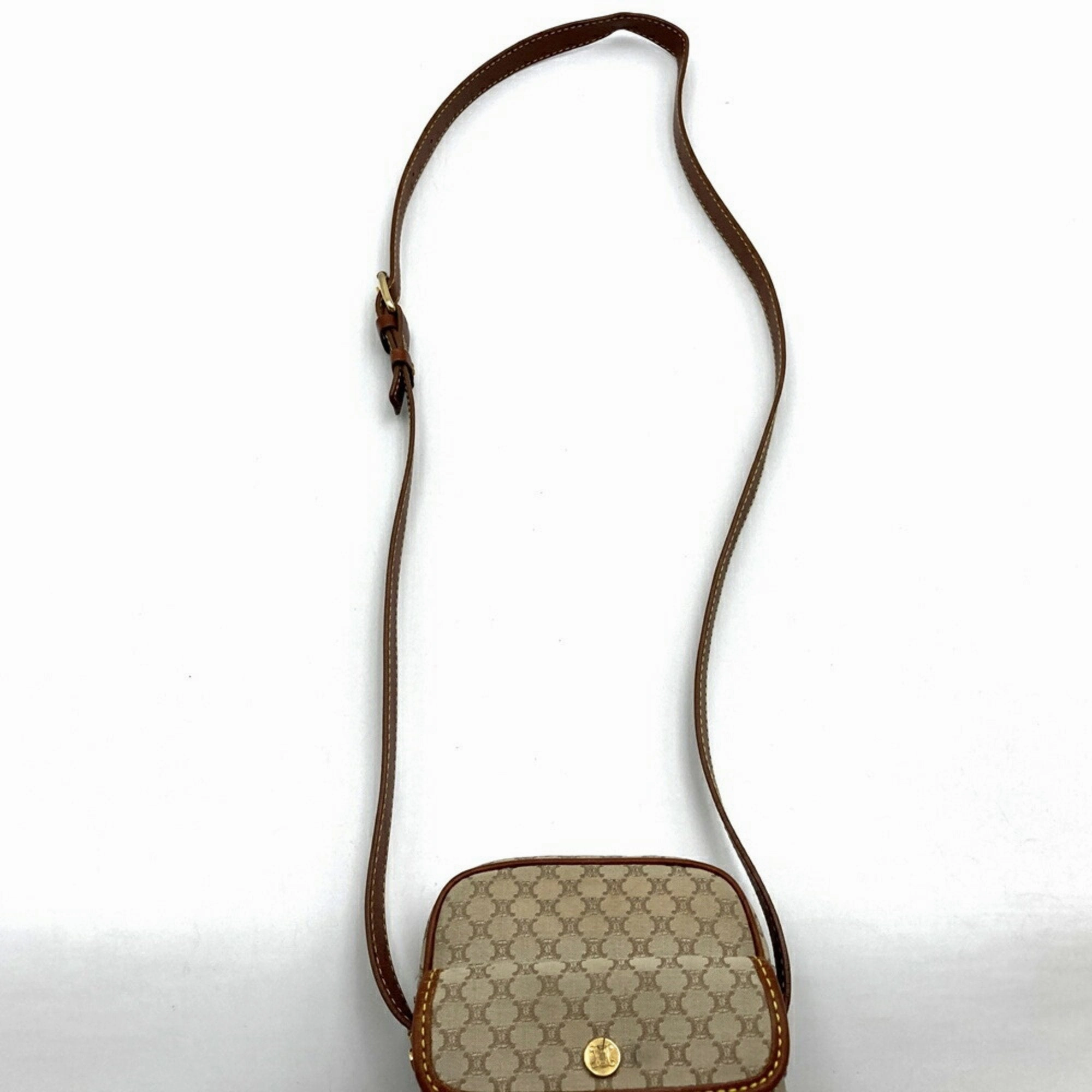 Celine Macadam Canvas Shoulder Bag (Pre-Owned)