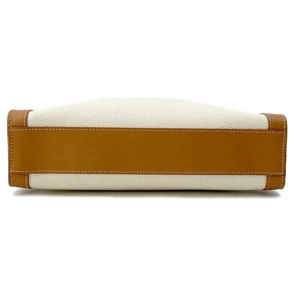 CELINE Vertical Cover 2WAY Shoulder Natural/Tan192082BNZ.02NT Canvas Leather Size Small