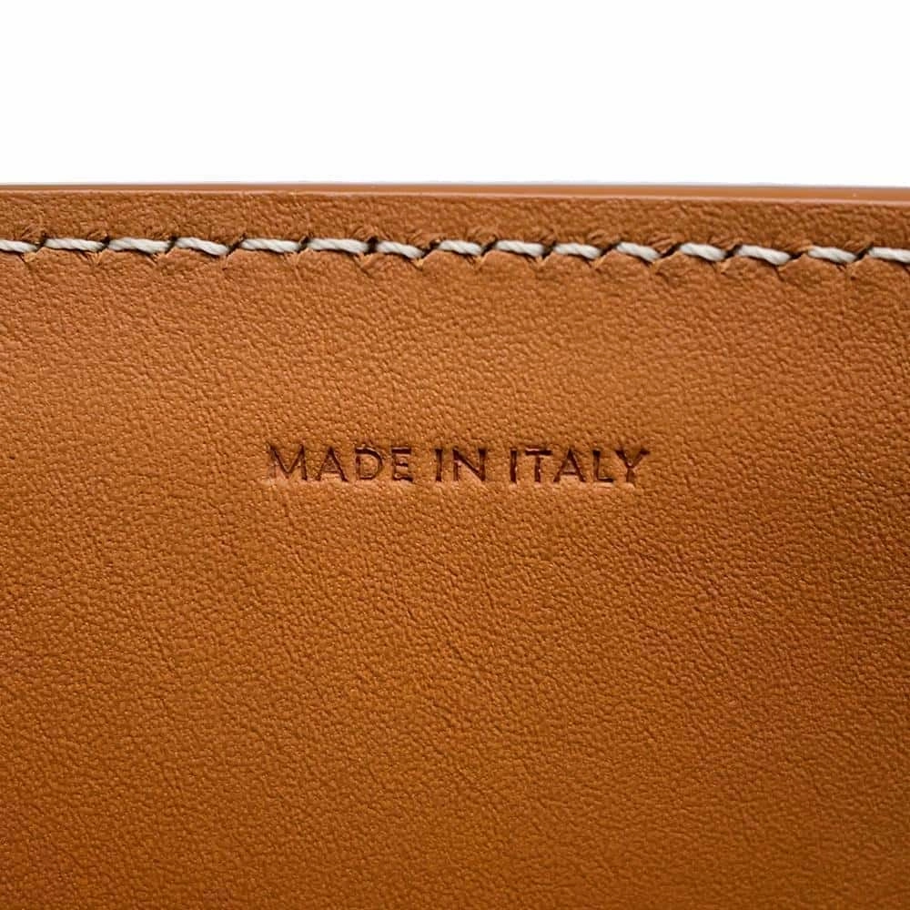CELINE Vertical Cover 2WAY Shoulder Natural/Tan192082BNZ.02NT Canvas Leather Size Small