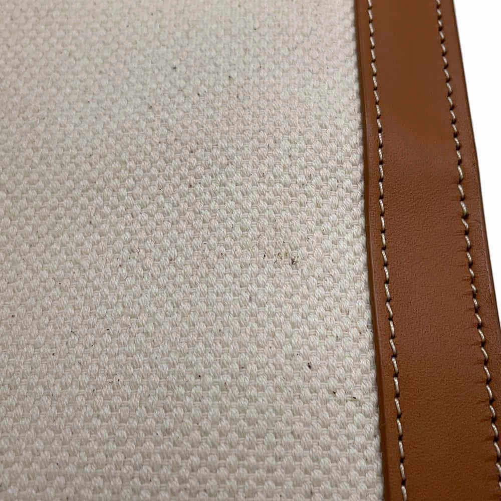 CELINE Vertical Cover 2WAY Shoulder Natural/Tan192082BNZ.02NT Canvas Leather Size Small
