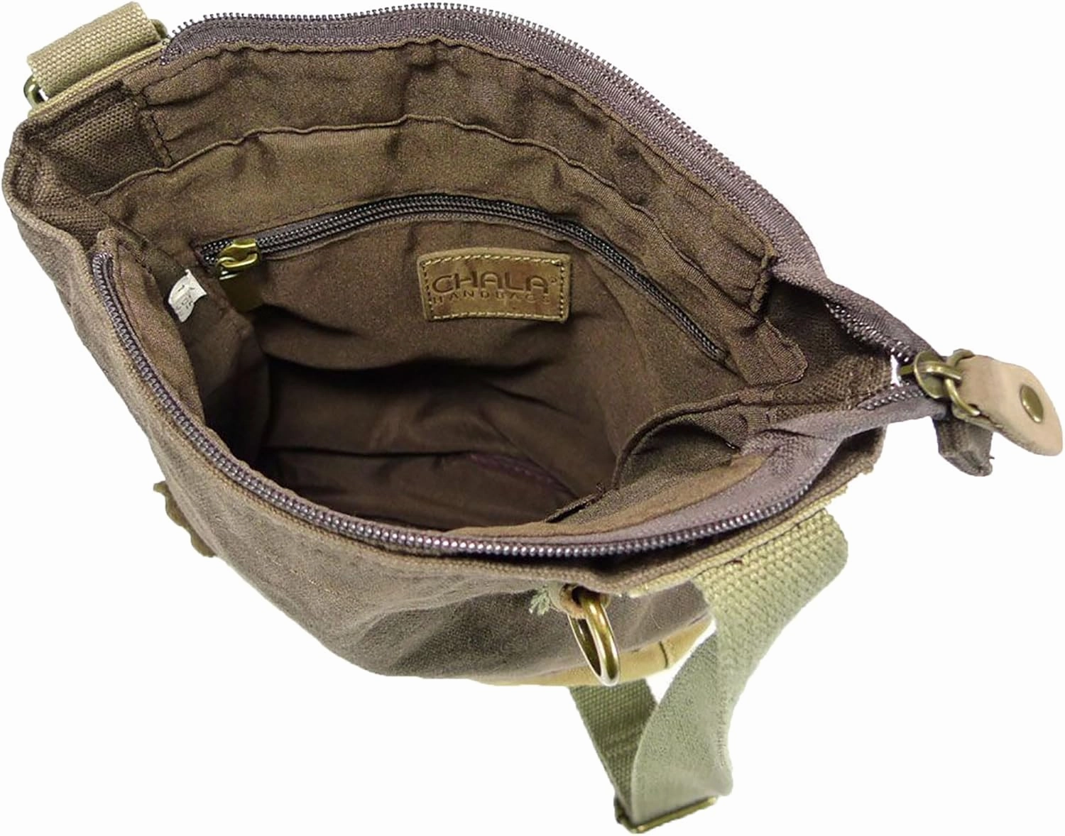 Chala Patch Cross-Body Women Handbag Dark Brown