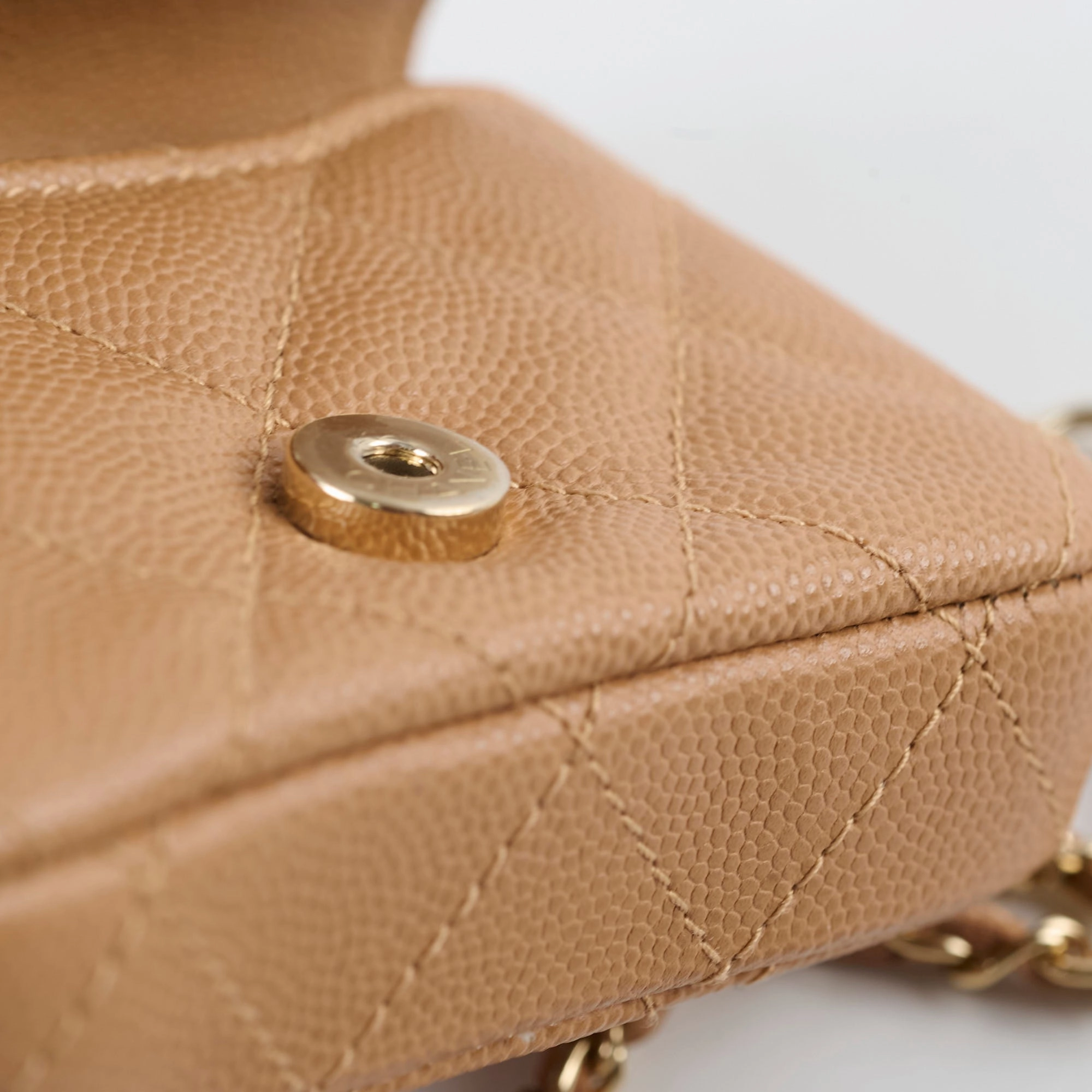 Chanel 23P Classic Clutch With Chain Belt Waist Bag Dark Beige - Microchipped (2023)