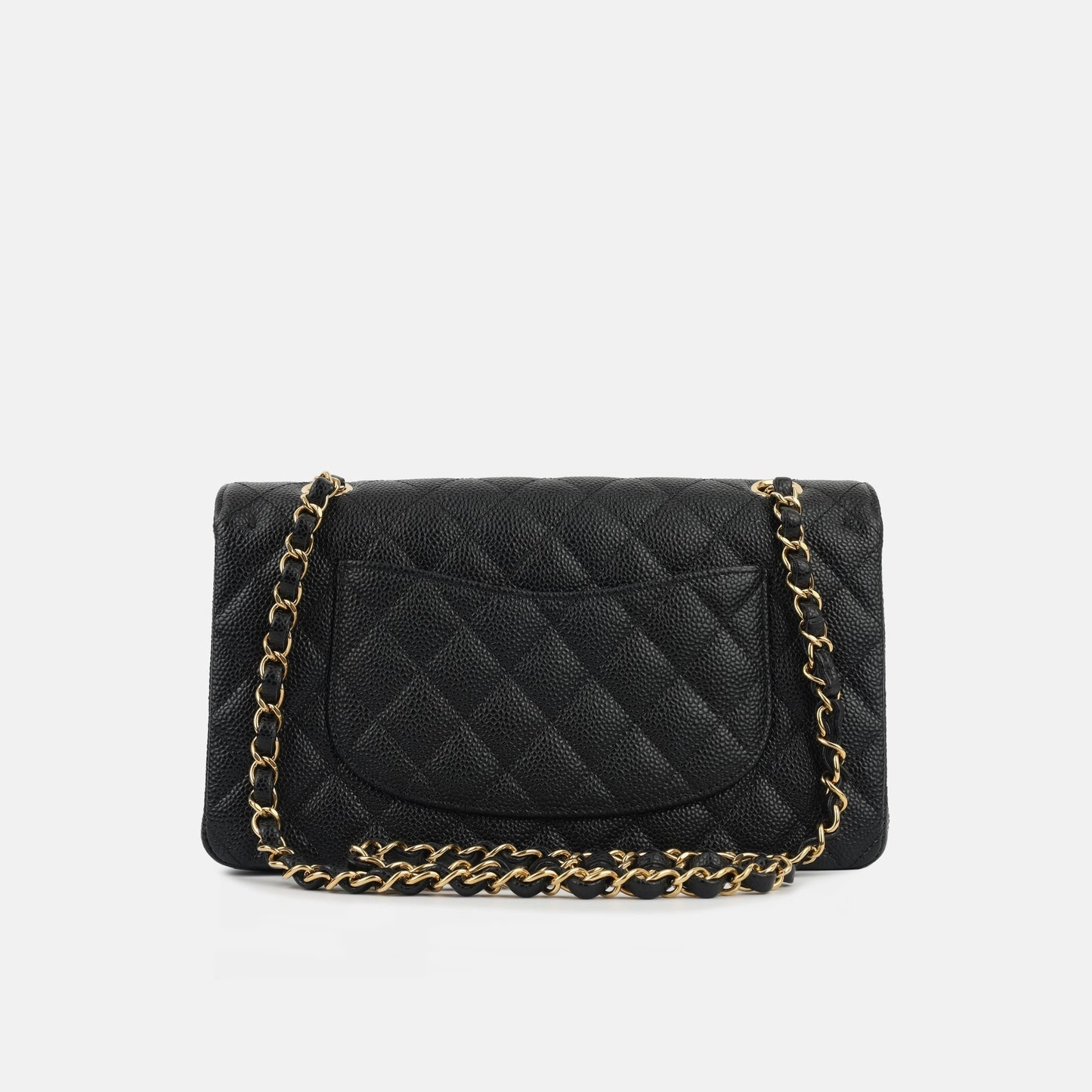 Chanel - Medium Classic Flap - Black Quilted Caviar GHW - Pre-Loved