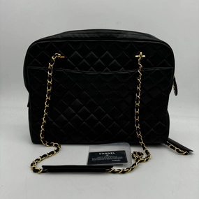 Chanel Black Quilted Leather Shoulder Bag Medium