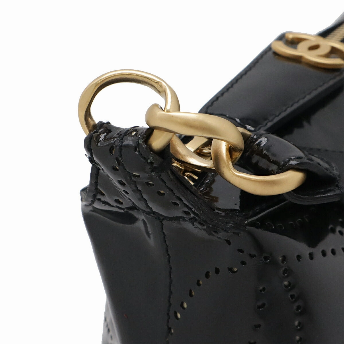 Chanel Camellia Patent Leather Shoulder Bag