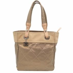 Chanel Canvas Pvc Tote Bag (Pre-Owned)