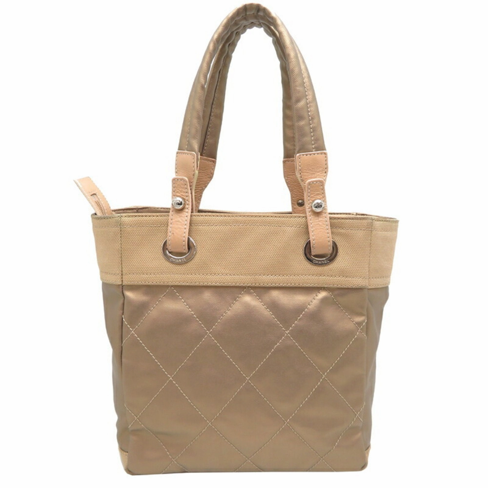 Chanel Canvas Pvc Tote Bag (Pre-Owned)