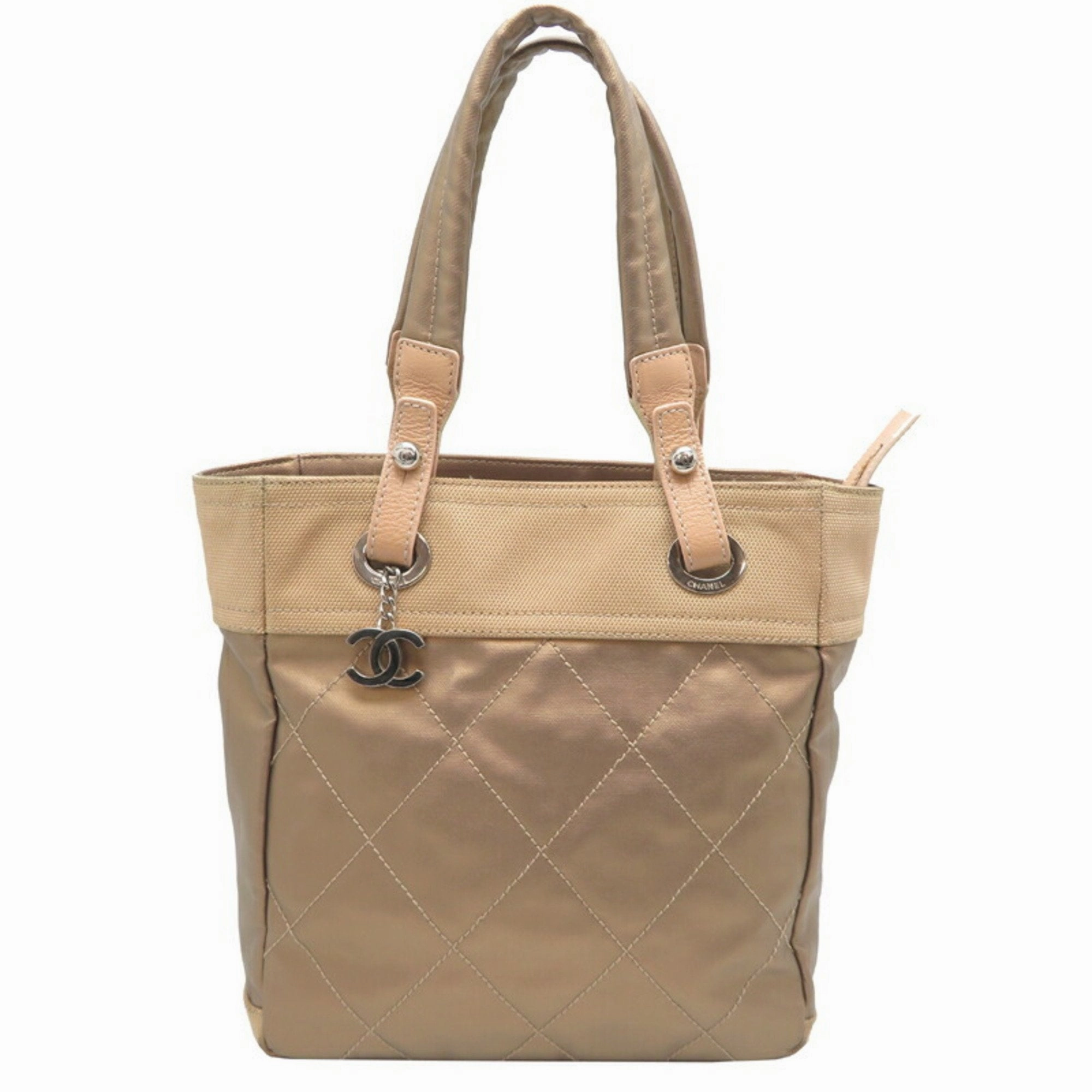 Chanel Canvas Pvc Tote Bag (Pre-Owned)