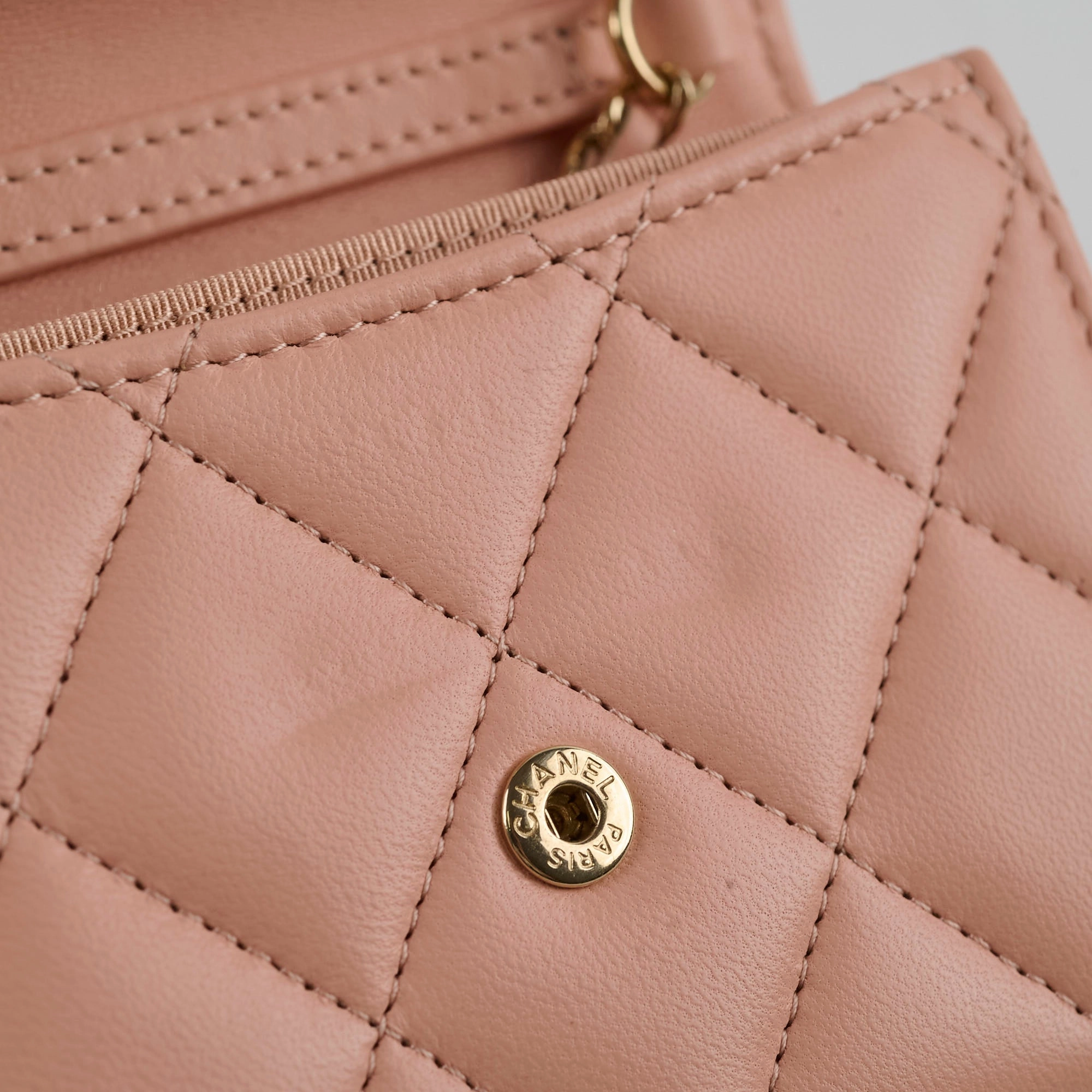 Chanel Card Holder On Chain Nude 31 Series