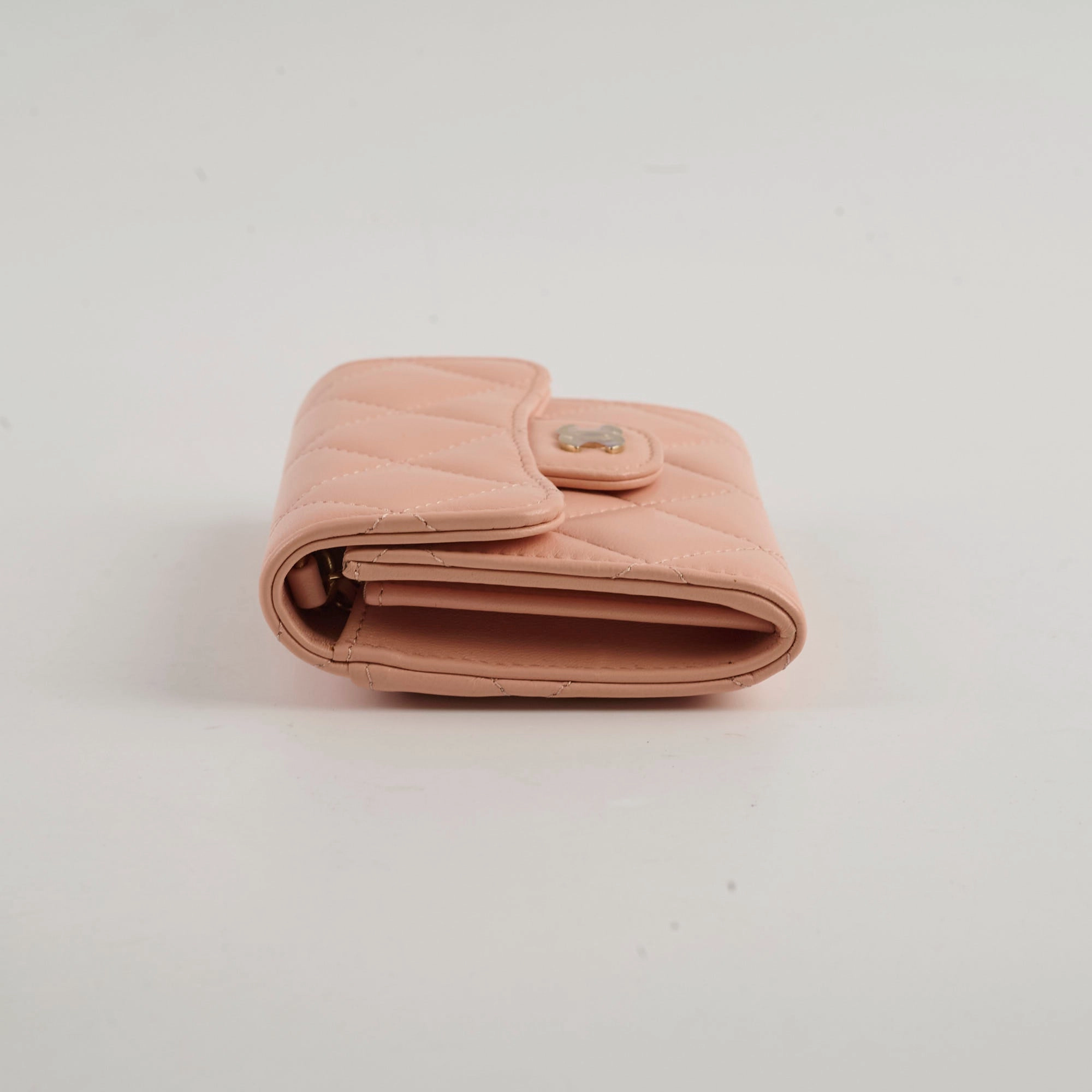 Chanel Card Holder On Chain Nude 31 Series