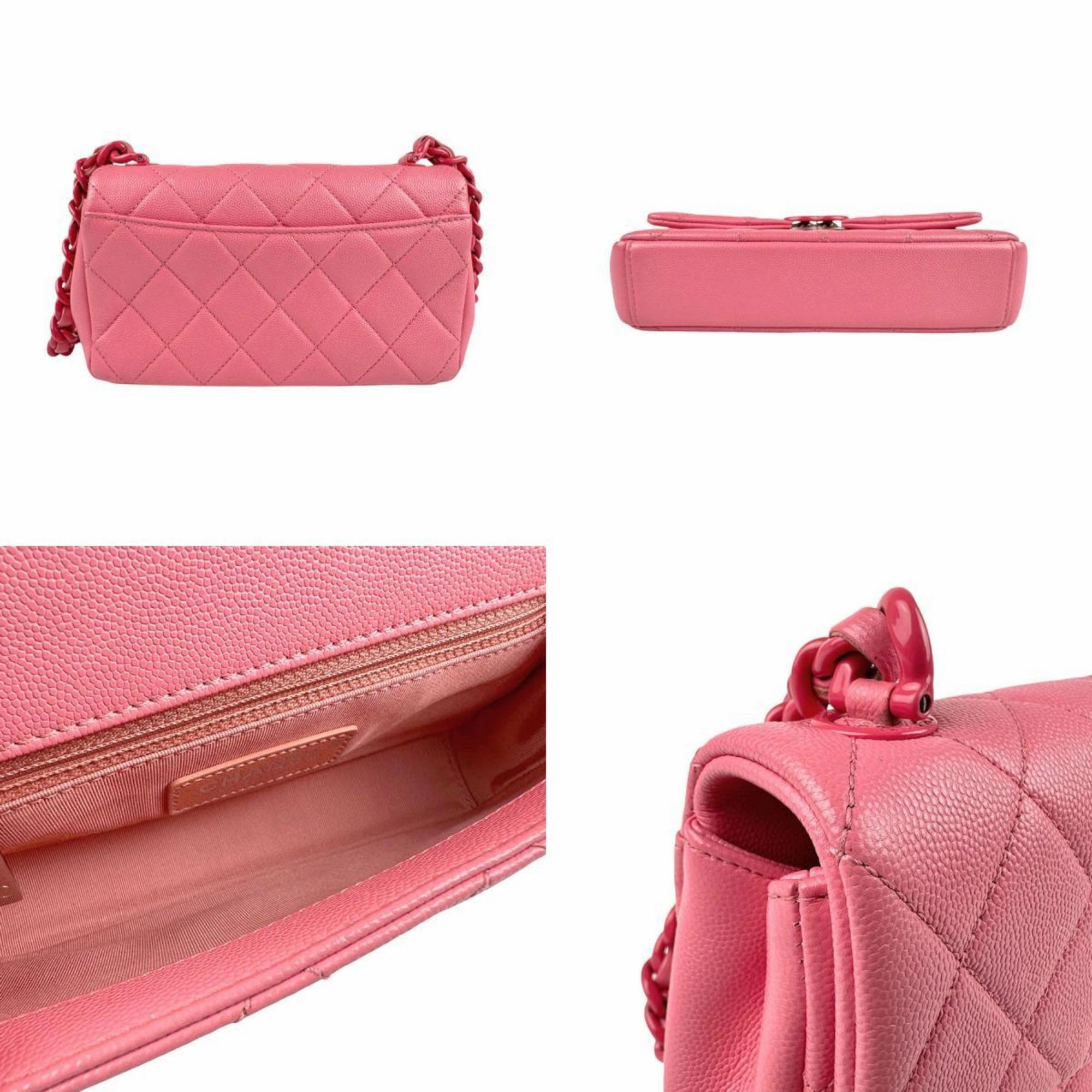 Chanel Caviar Leather Shoulder Bag (Pre-Owned)
