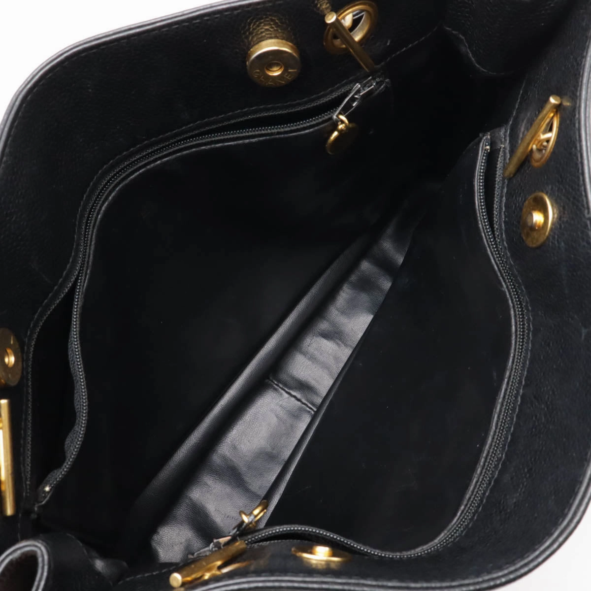 Chanel Caviar Skin Coco Mark Tote Bag
