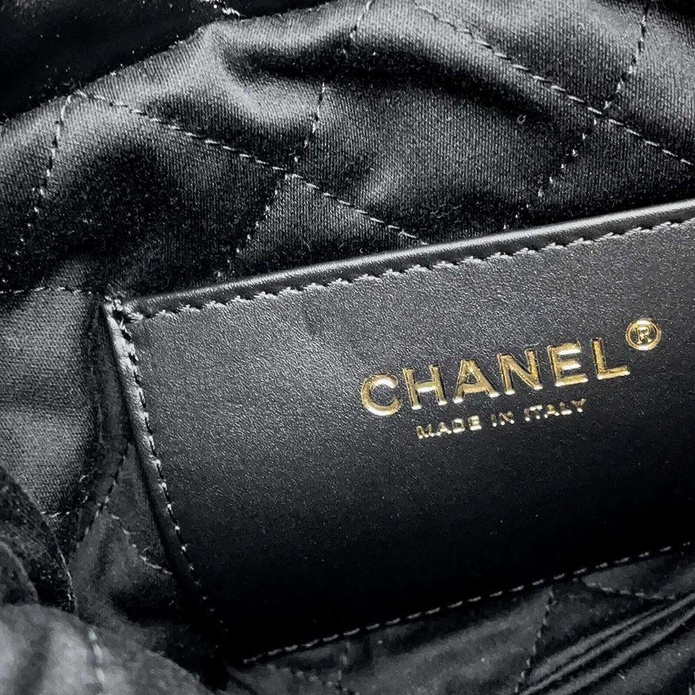 CHANEL CHANEL22 Shoulder Bag BlackAS3980 Shiny Calf Leather Size Mini