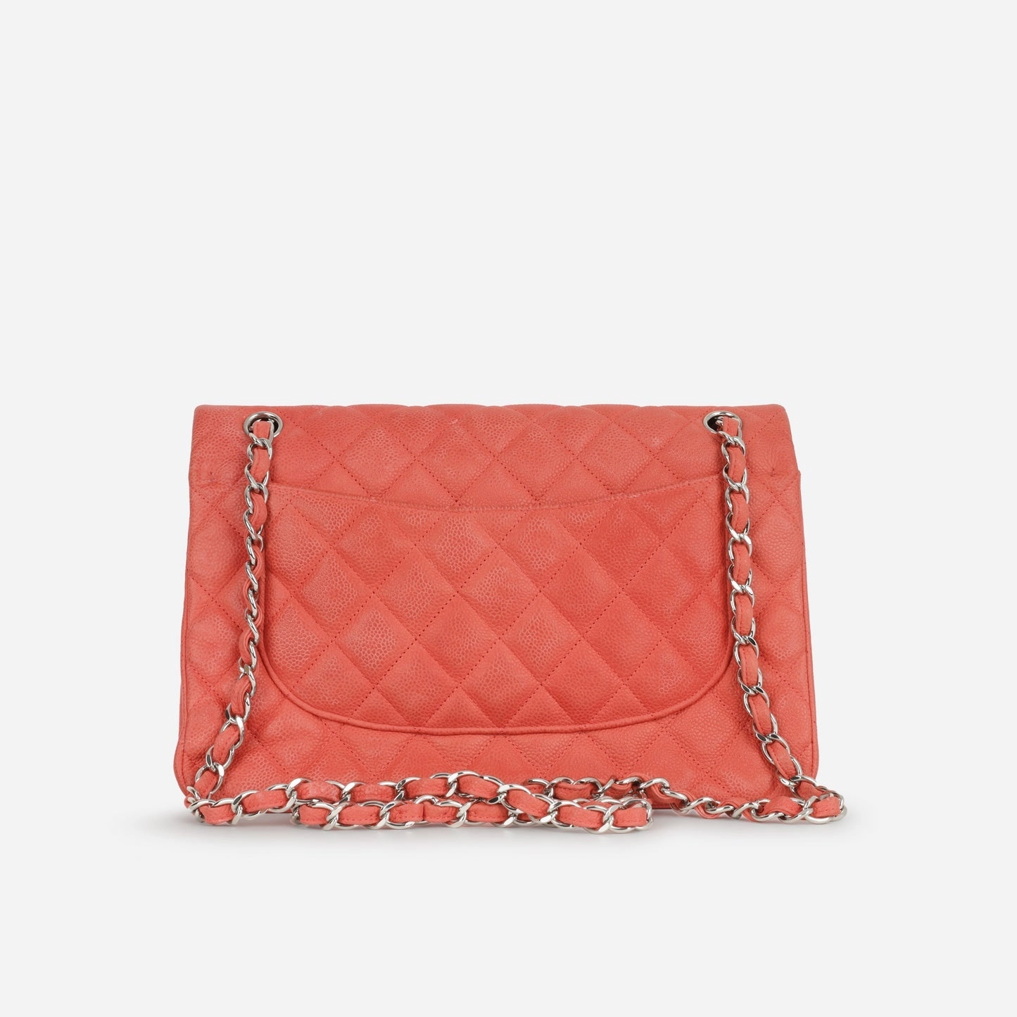 Chanel Chanel - Classic Flap Bag - Jumbo - Coral Caviar SHW - 2013/14 - Pre-loved