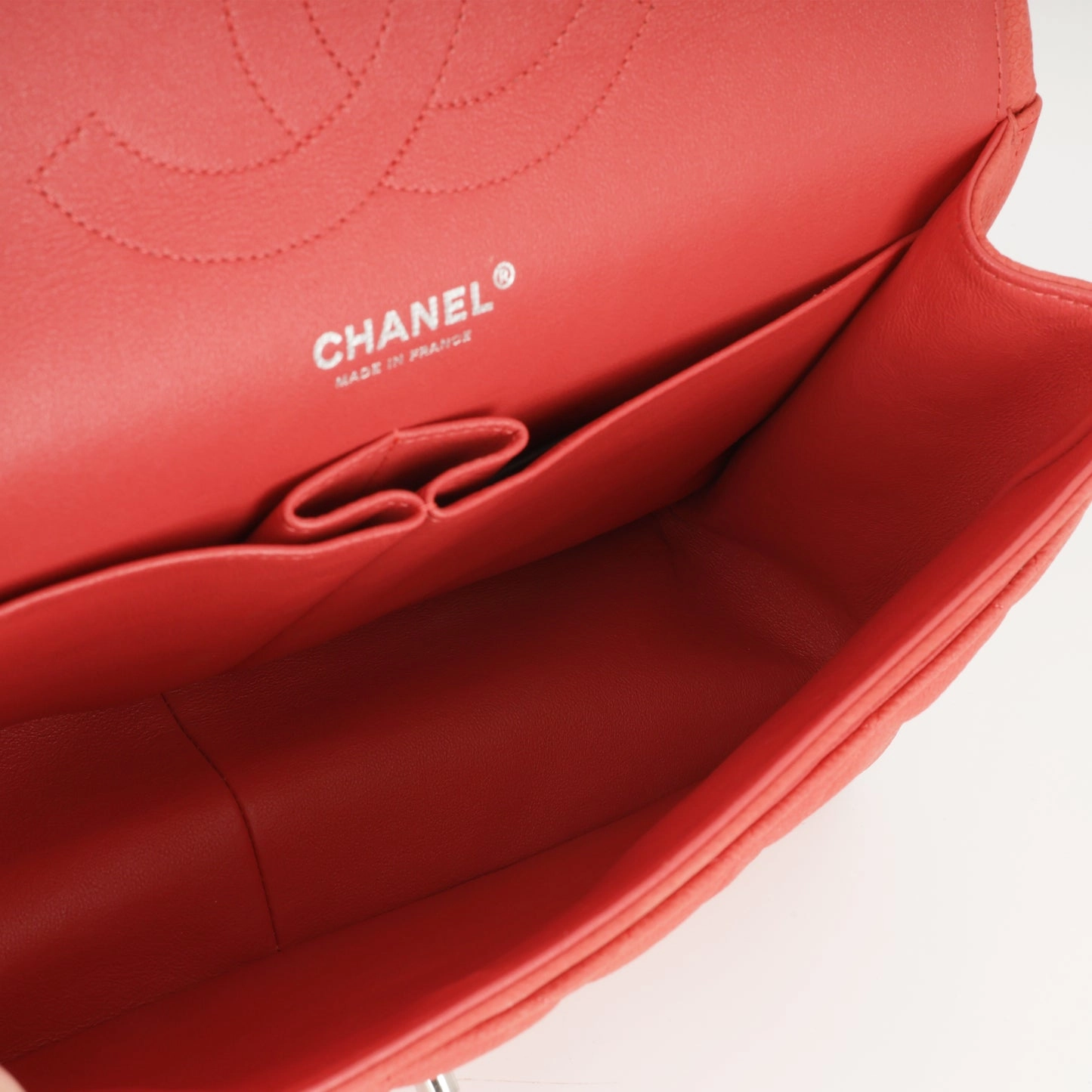 Chanel Chanel - Classic Flap Bag - Jumbo - Coral Caviar SHW - 2013/14 - Pre-loved