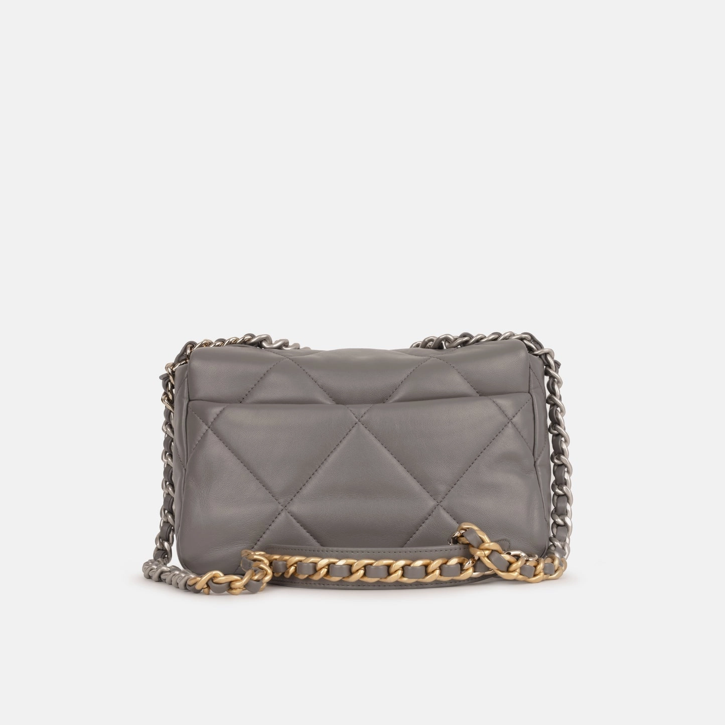 Chanel Chanel - Small 19 Flap Bag - Grey Lambskin MHW - Unused