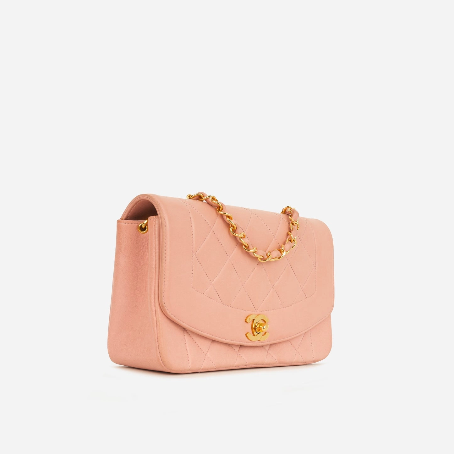 Chanel Chanel - Vintage Small Diana Flap - Light Pink Lambskin GHW