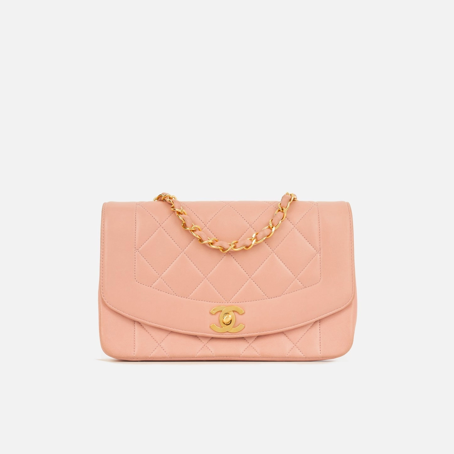Chanel Chanel - Vintage Small Diana Flap - Light Pink Lambskin GHW