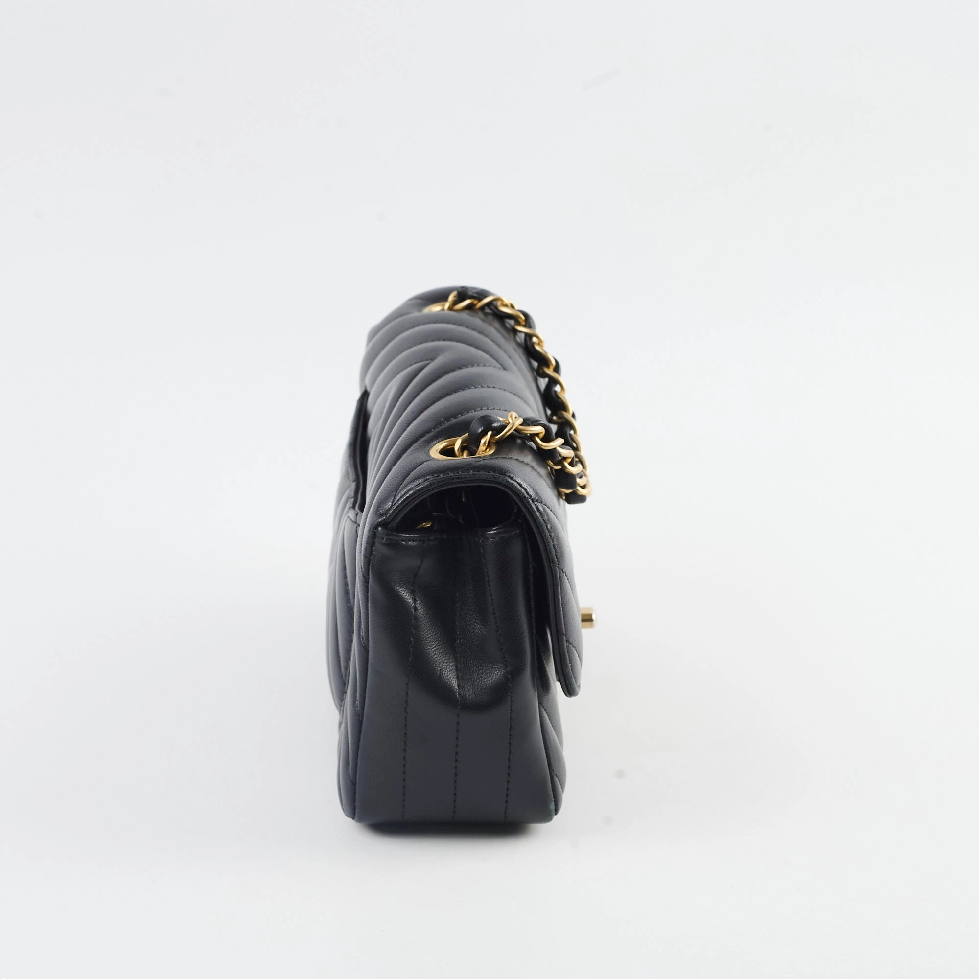 Chanel Chevron Mini Retangular Black