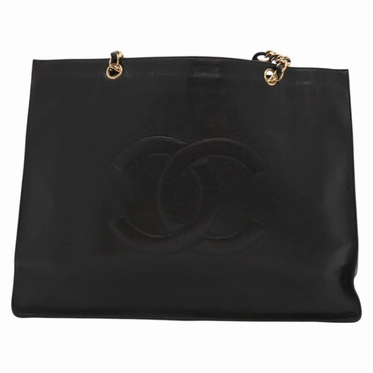 Chanel Coco Mark Leather Tote Bag (Pre-Owned)