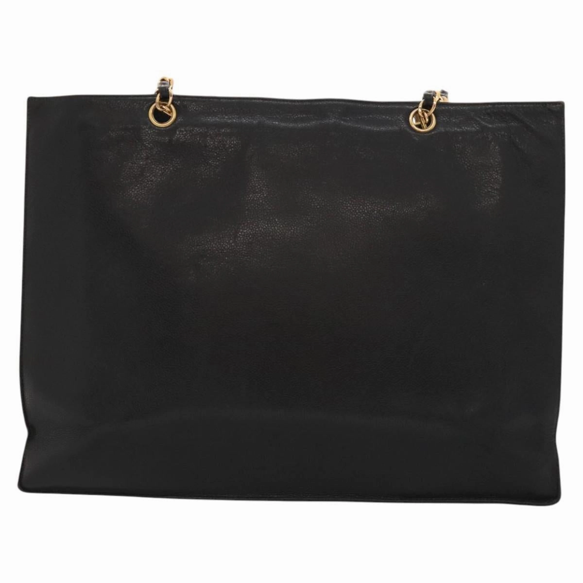 Chanel Coco Mark Leather Tote Bag (Pre-Owned)