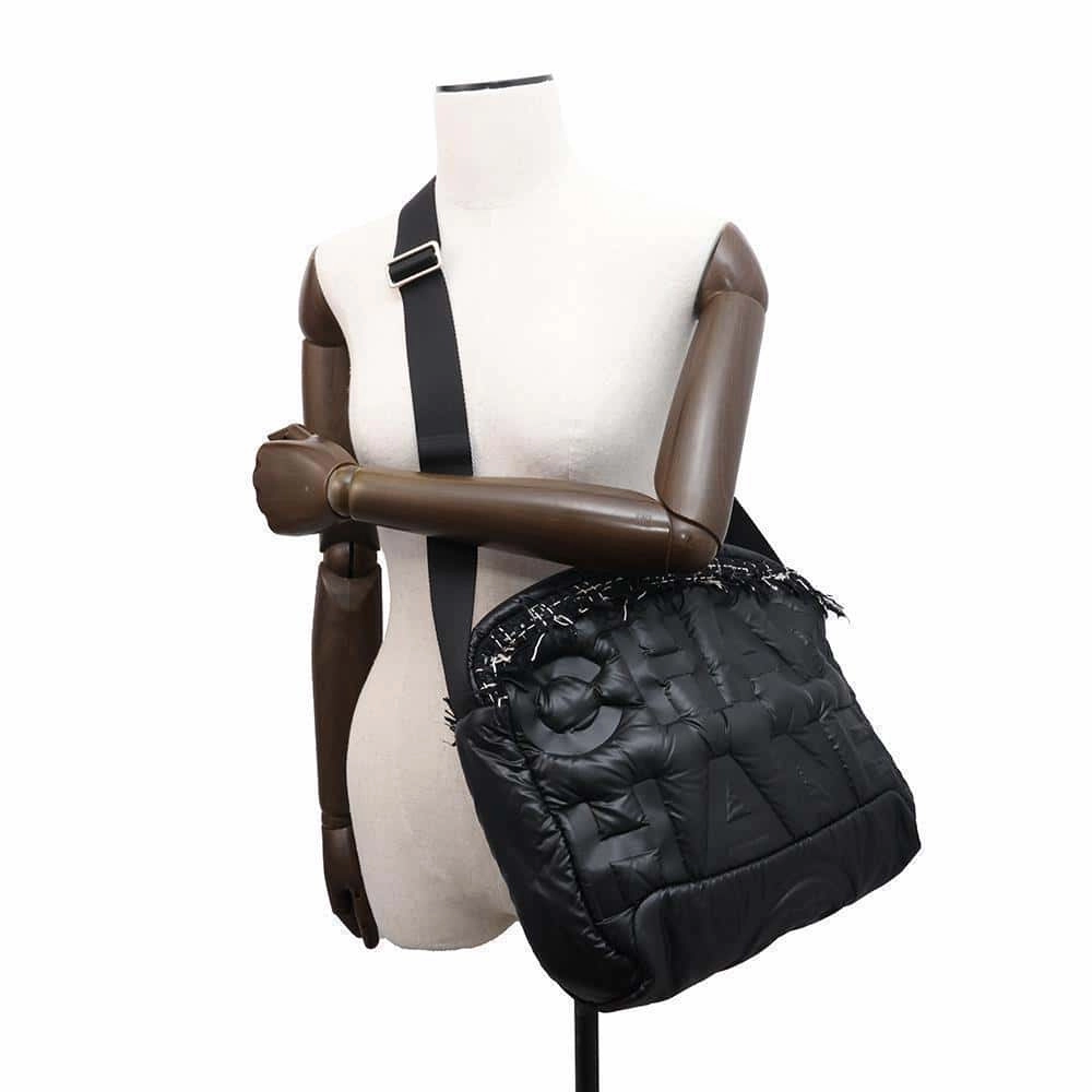 CHANEL Coco Neige Shoulder Bag BlackA57587 Nylon Tweed