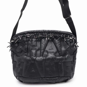 CHANEL Coco Neige Shoulder Bag BlackA57587 Nylon Tweed