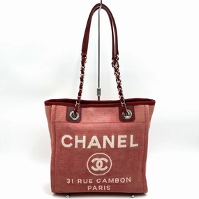 Chanel Deauville Canvas Tote Bag (Pre-Owned)