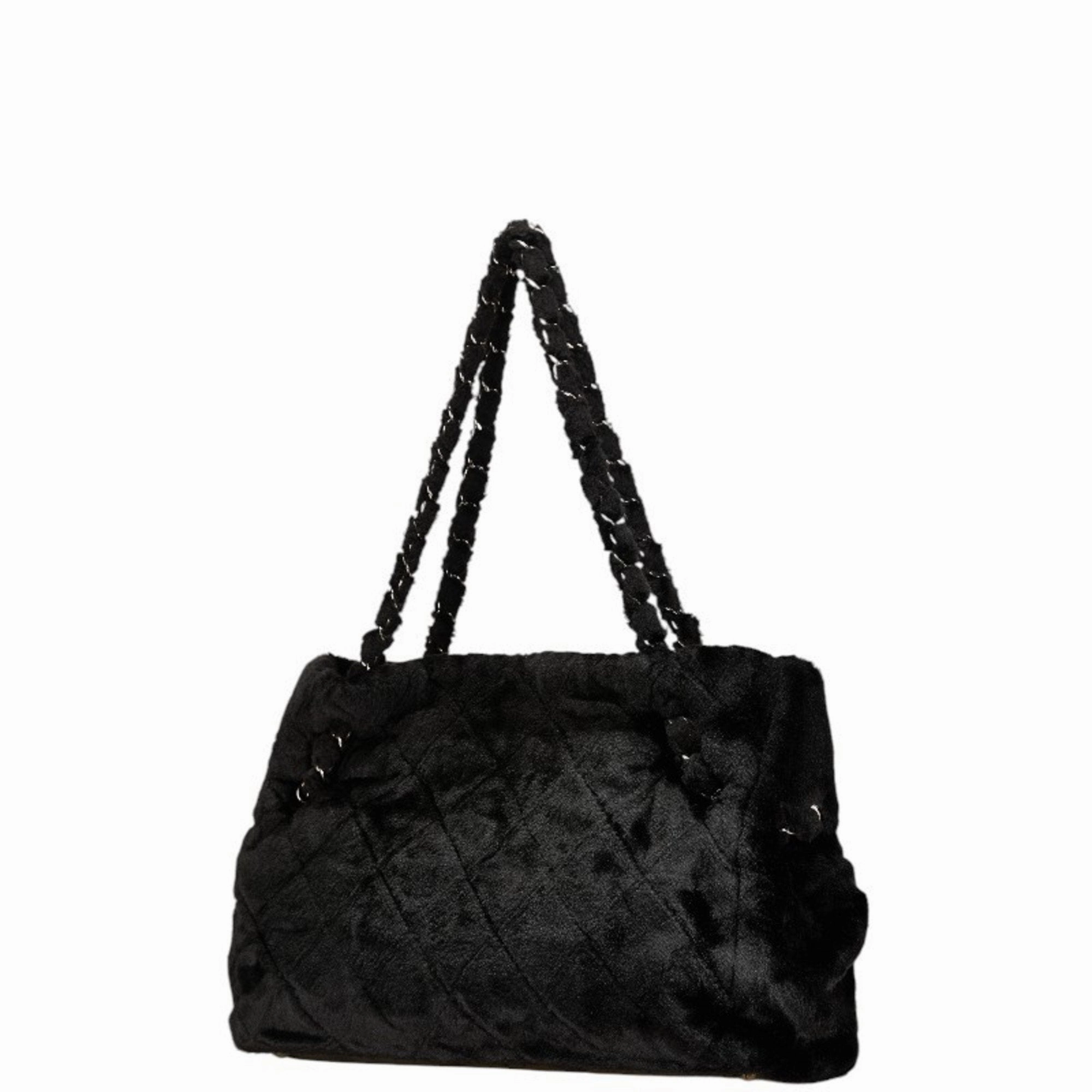 Chanel Faux Fur Shoulder Bag Tote Bag (Pre-Owned)