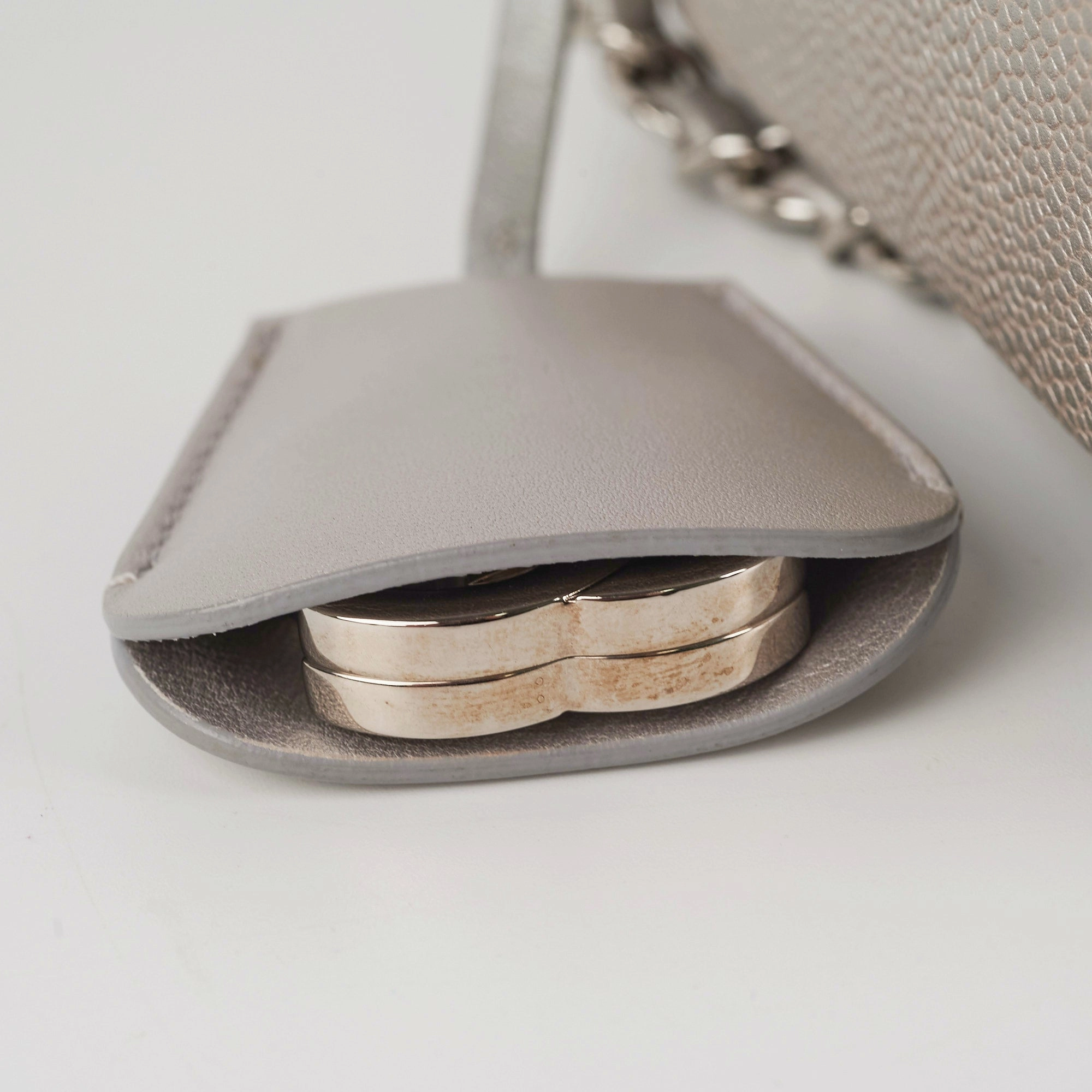 Chanel Filigree Silver Caviar Medium Vanity