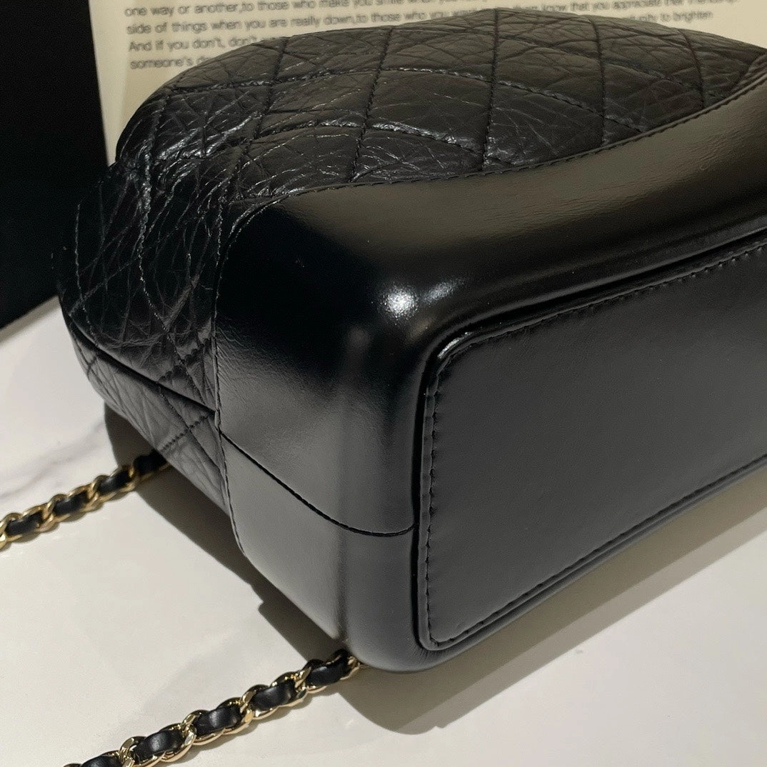 Chanel Gabrielle Backpack Black 2019