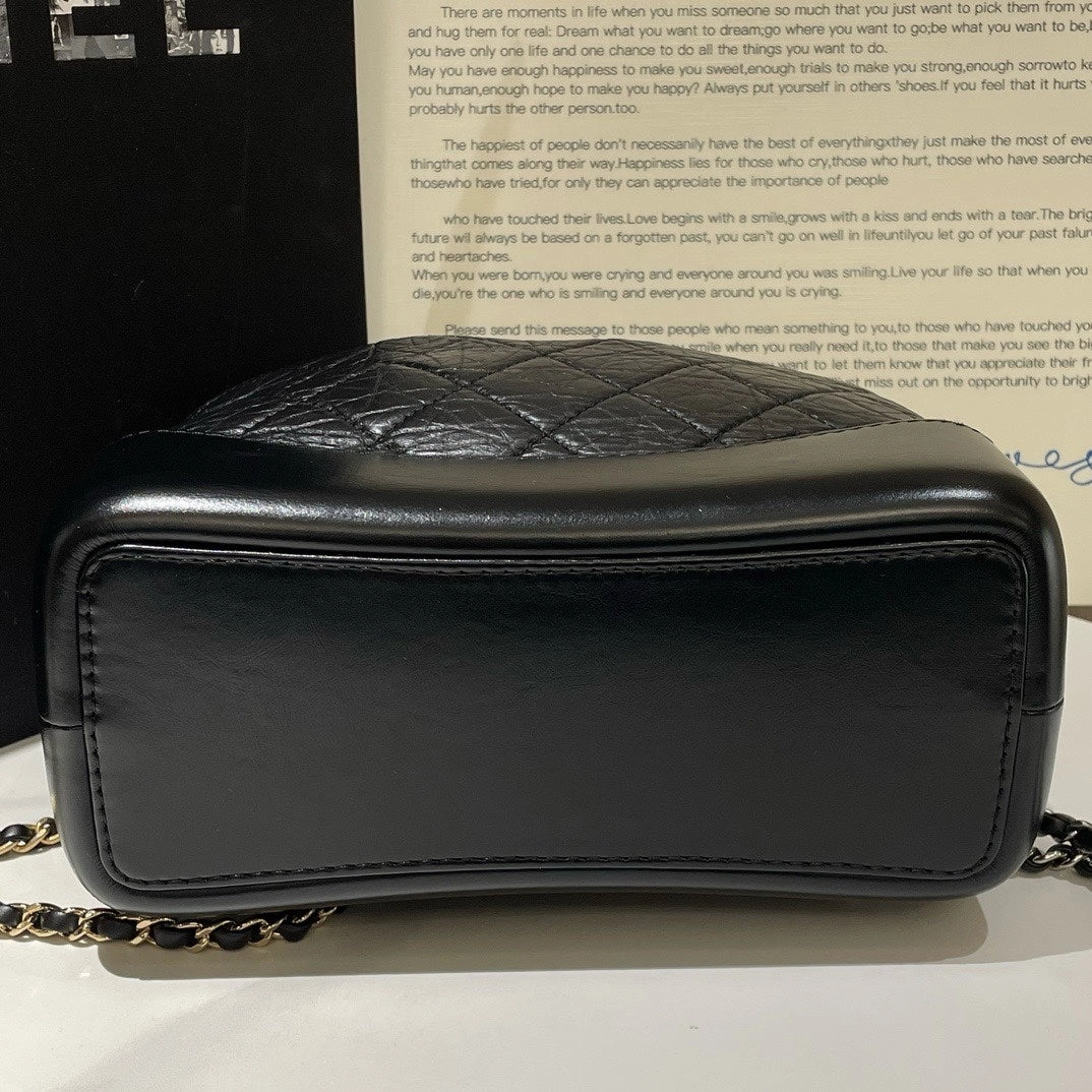 Chanel Gabrielle Backpack Black 2019