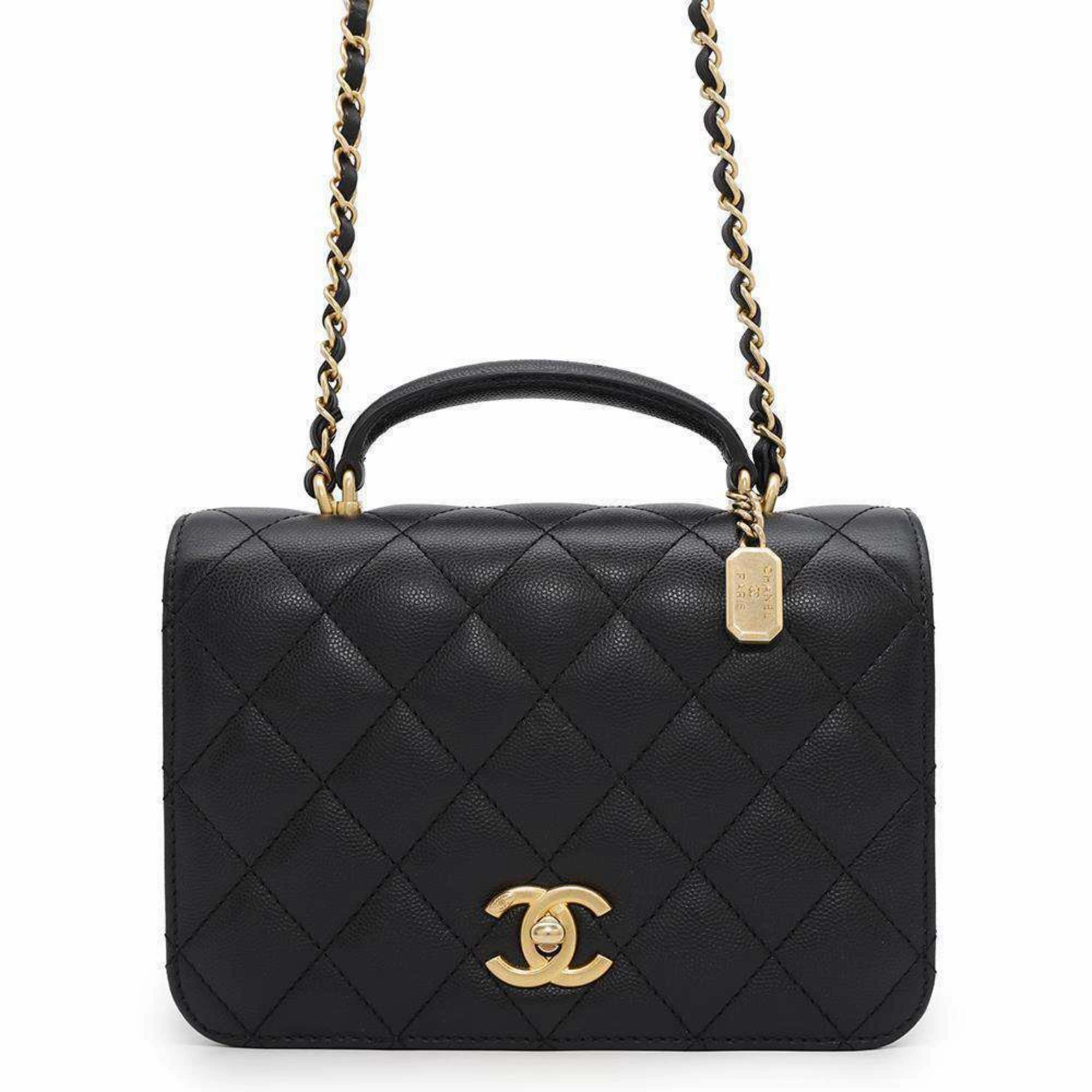 Chanel Grained Calfskin Handbag Shoulder Bag (Pre-Owned)
