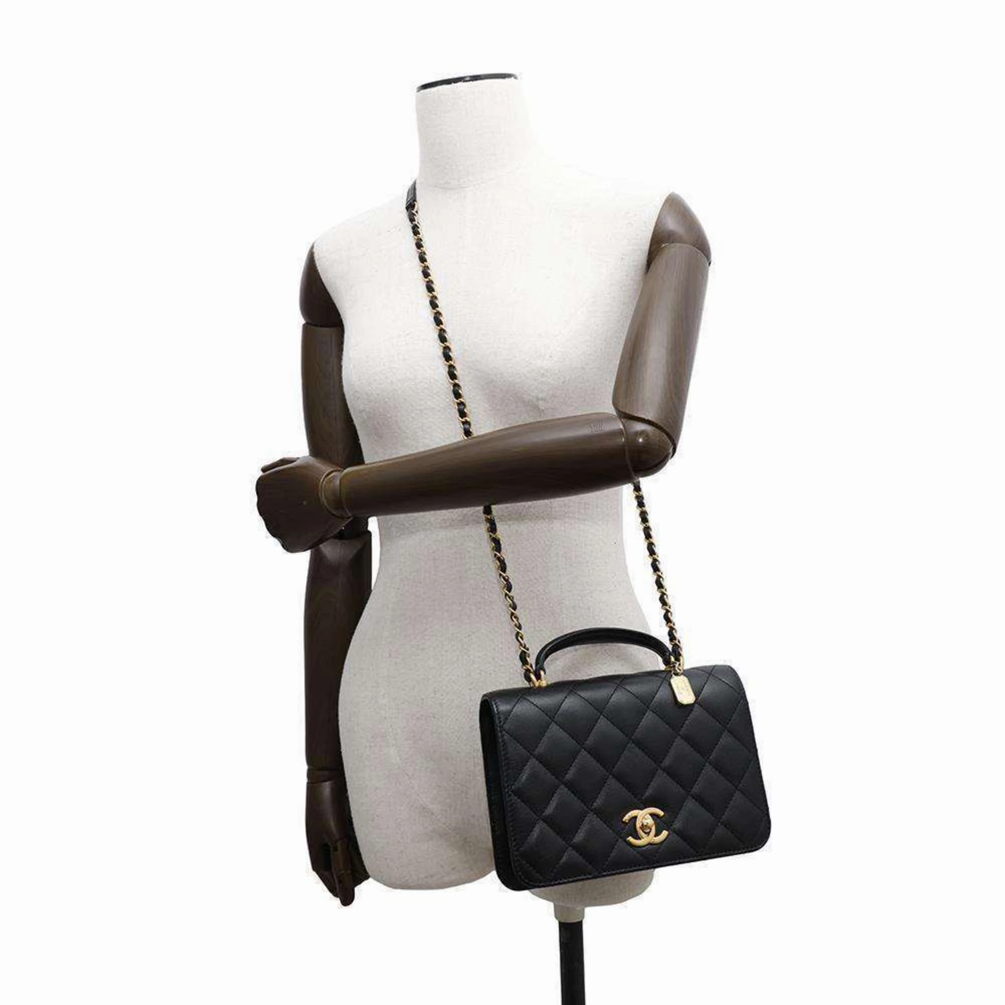 Chanel Grained Calfskin Handbag Shoulder Bag (Pre-Owned)