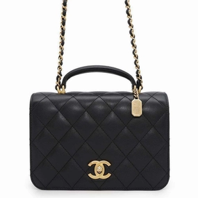 Chanel Grained Calfskin Handbag Shoulder Bag (Pre-Owned)