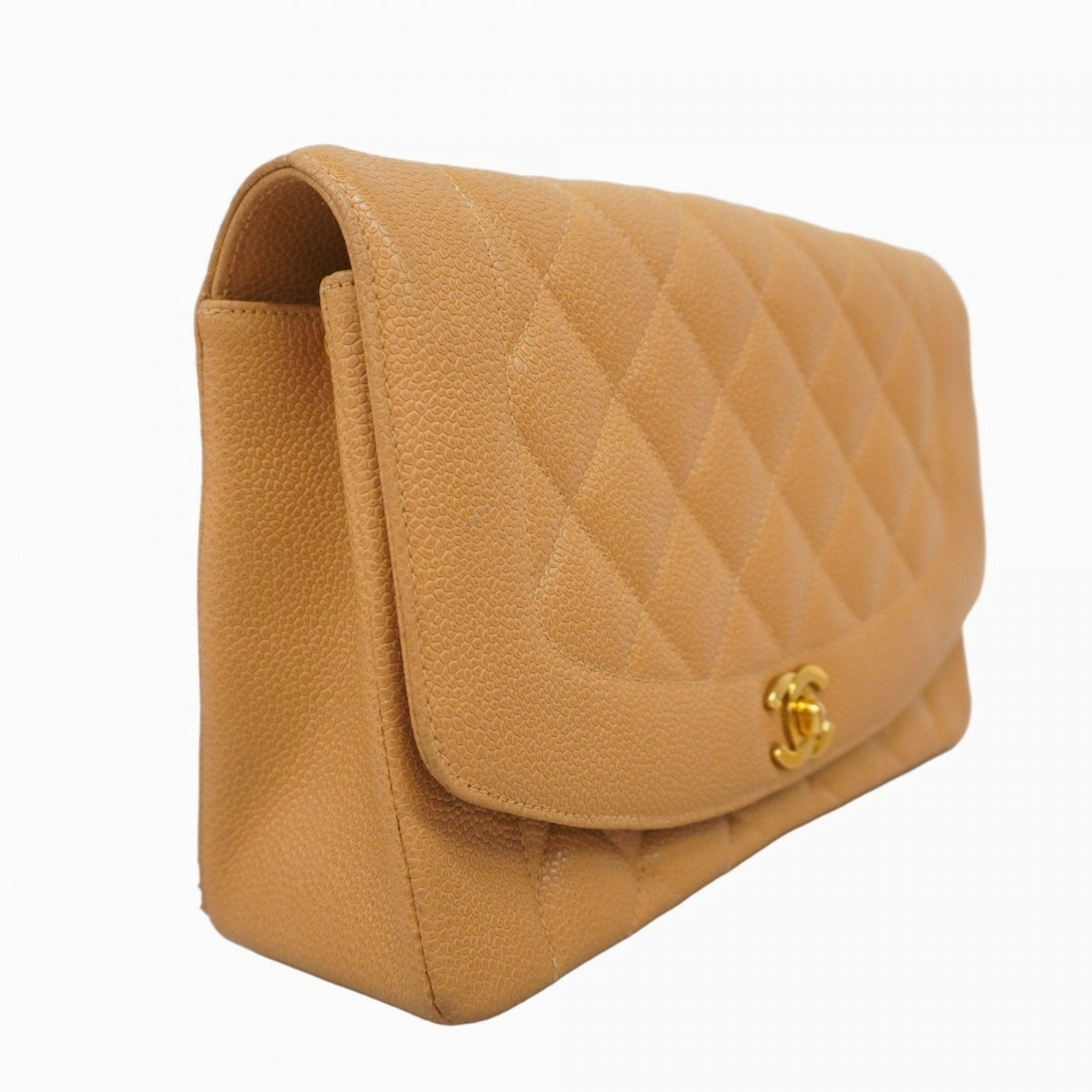 Chanel Grained Calfskin Shoulder Bag (Pre-Owned)