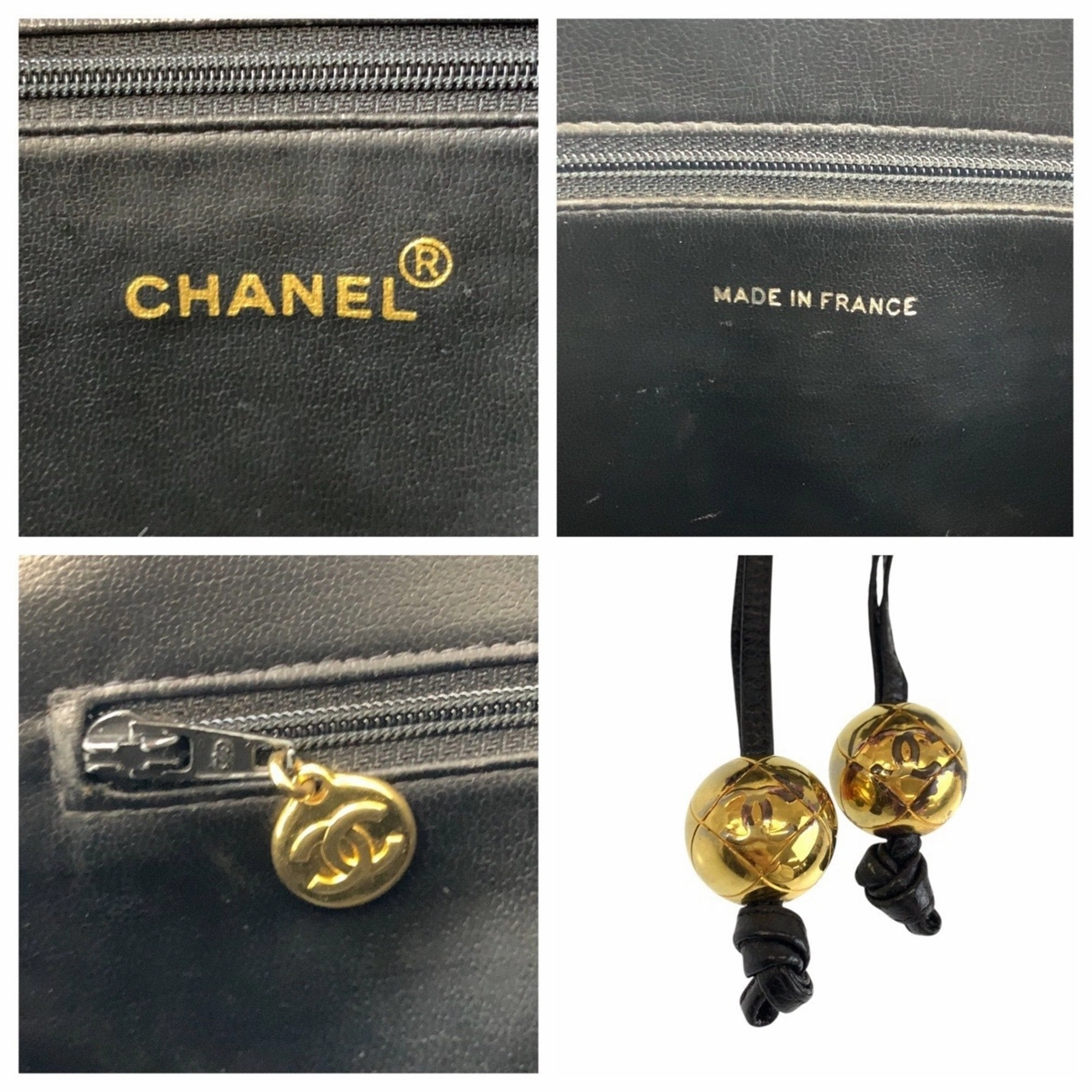 Chanel Grained Calfskin Shoulder Bag Tote Bag (Pre-Owned)