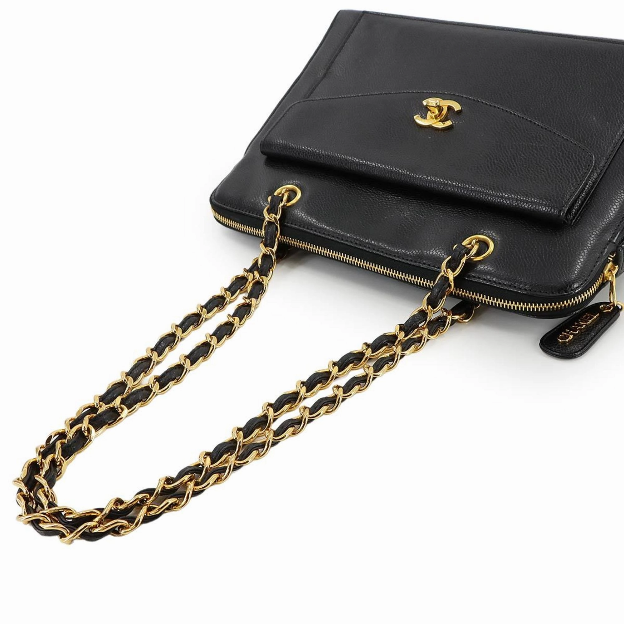 Chanel Grained Calfskin Tote Bag (Pre-Owned)