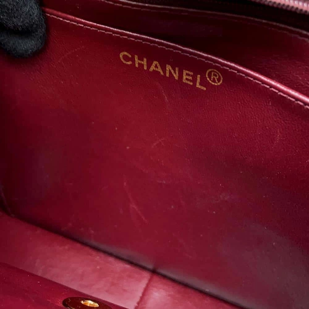 CHANEL Jumbo Matelasse Shoulder Bag Black Lambskin