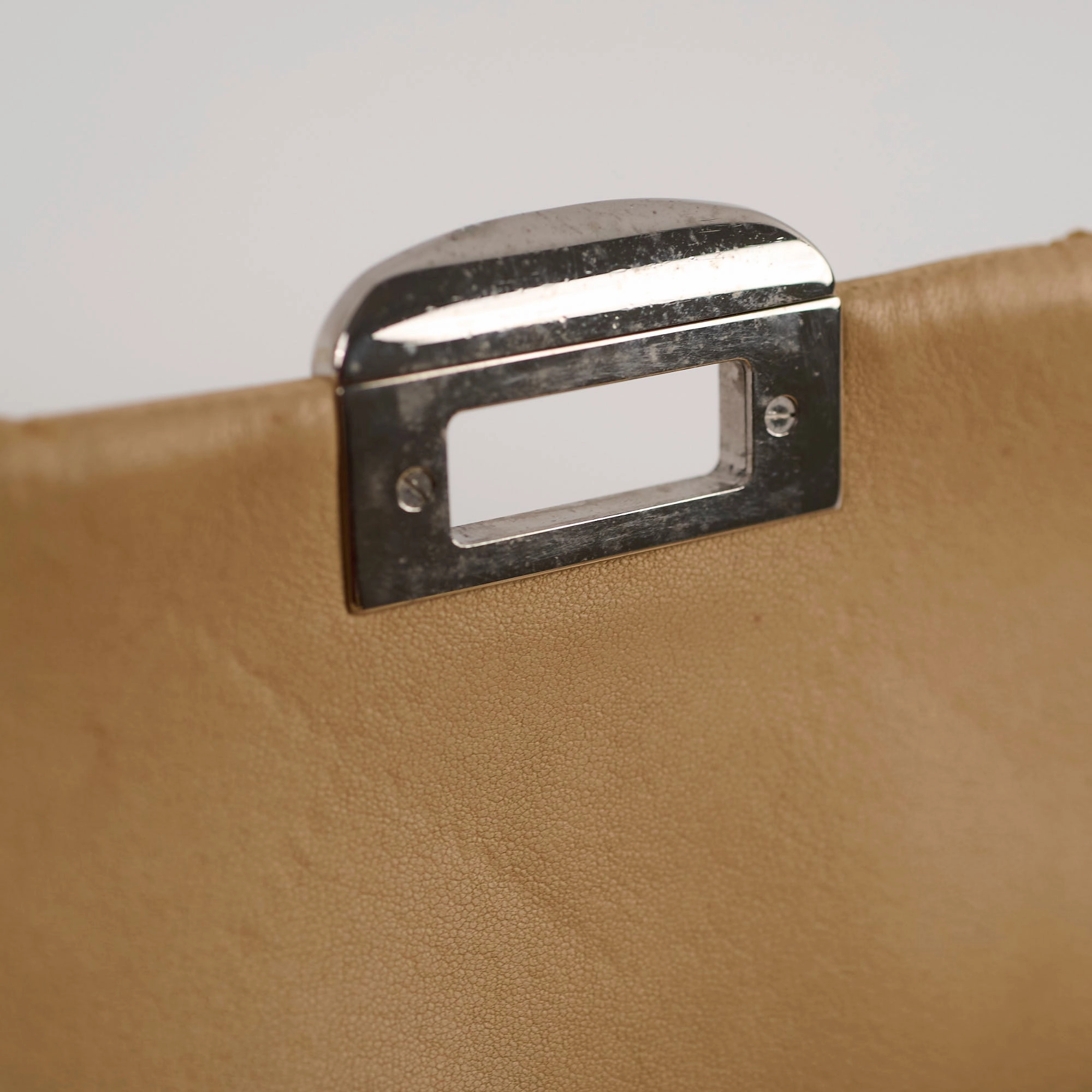 Chanel Lambskin Flap Bag Beige
