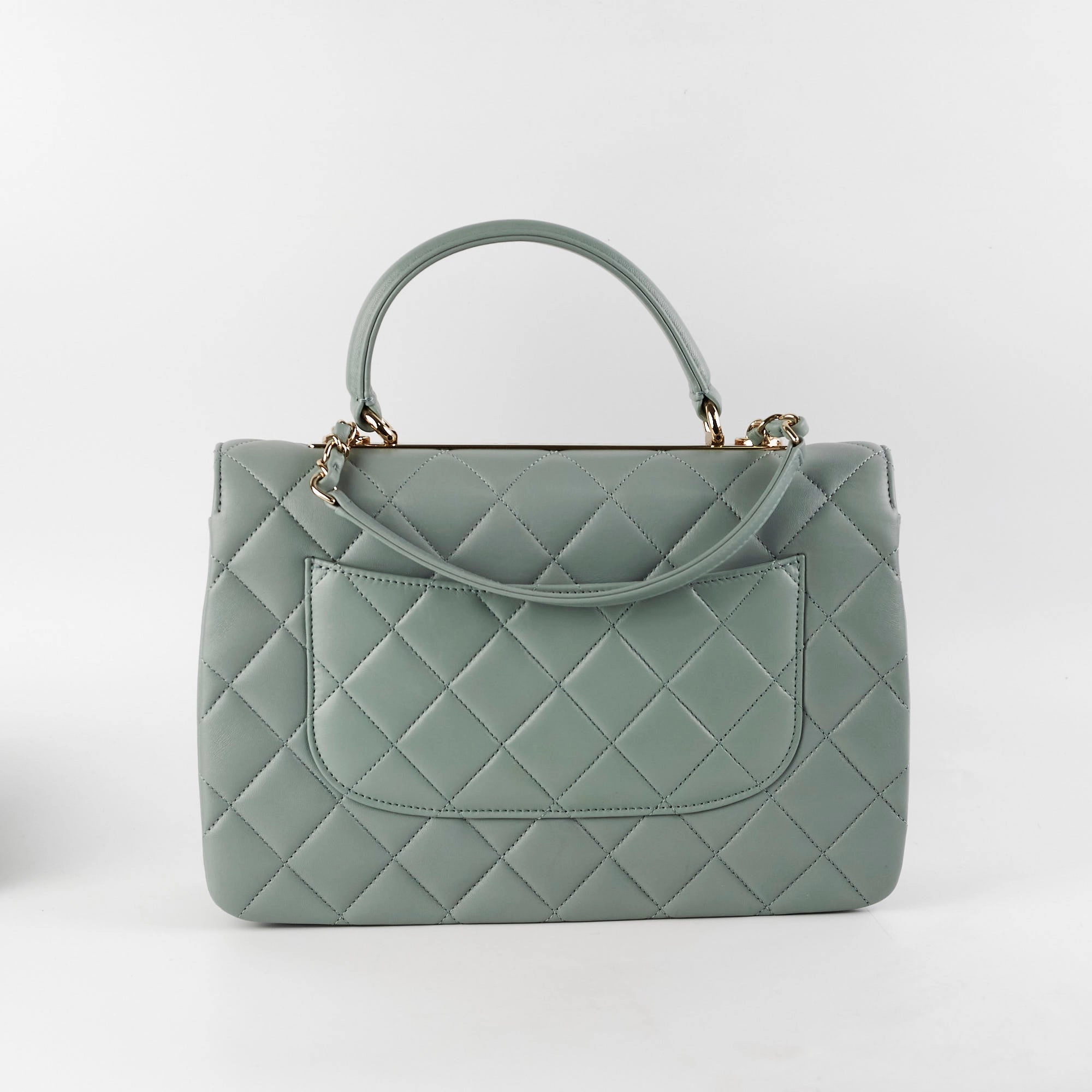 Chanel Large Trendy CC Top Handle Blue/Green
