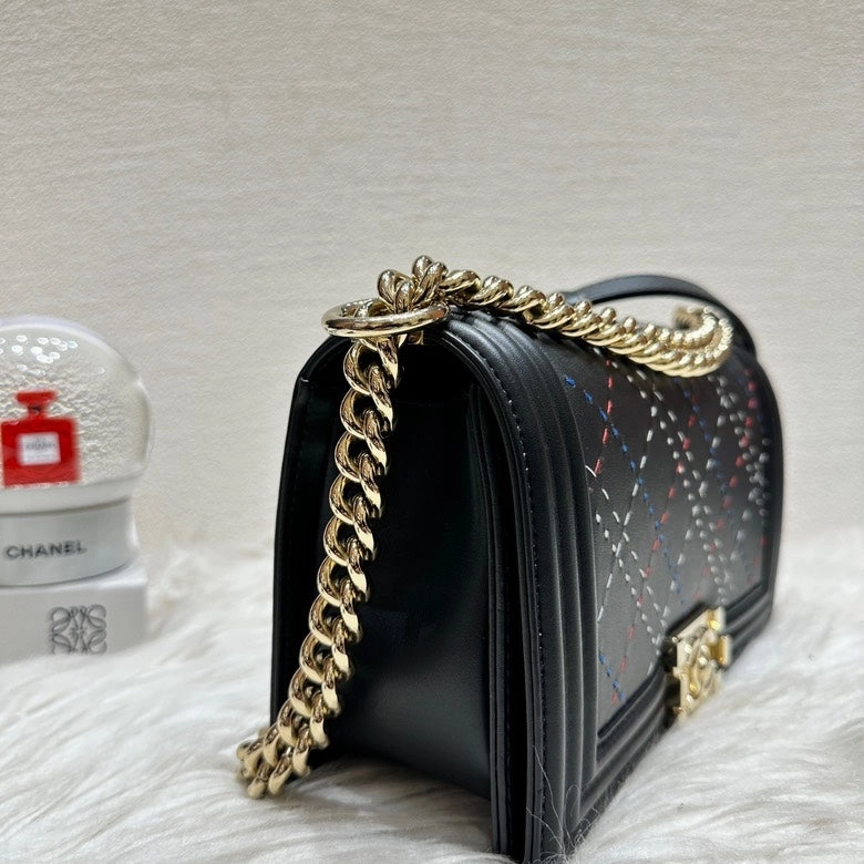 Chanel Le Boy Black Shoulder Bag - Preloved