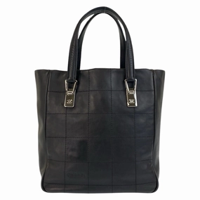 Chanel Leather Handbag Tote Bag (Pre-Owned)