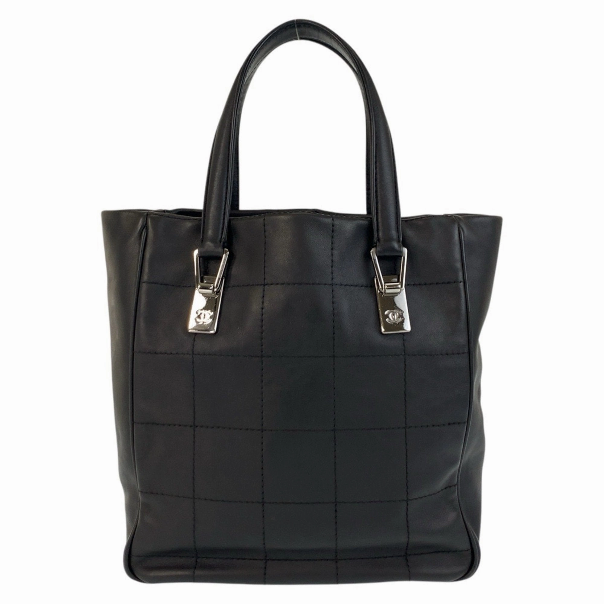 Chanel Leather Handbag Tote Bag (Pre-Owned)