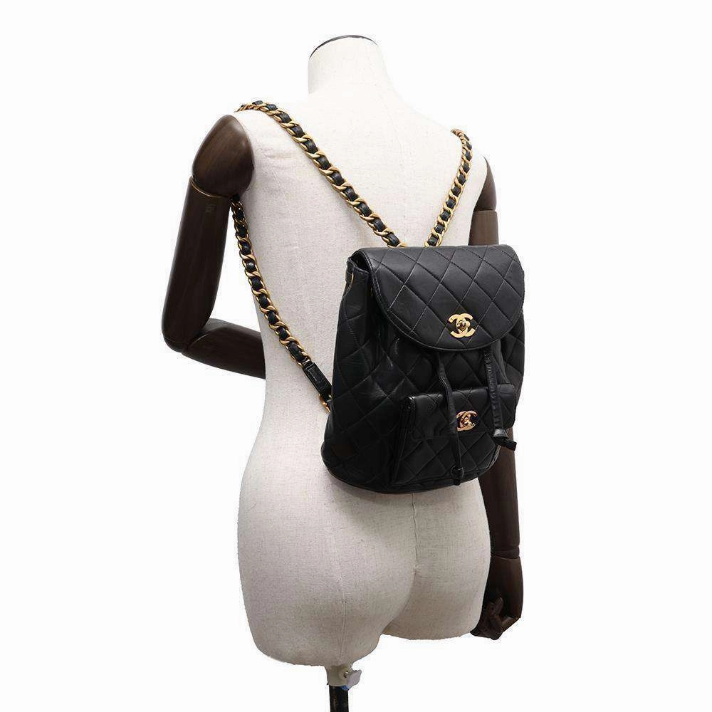 CHANEL Matelasse Backpack BlackA10177 Lambskin